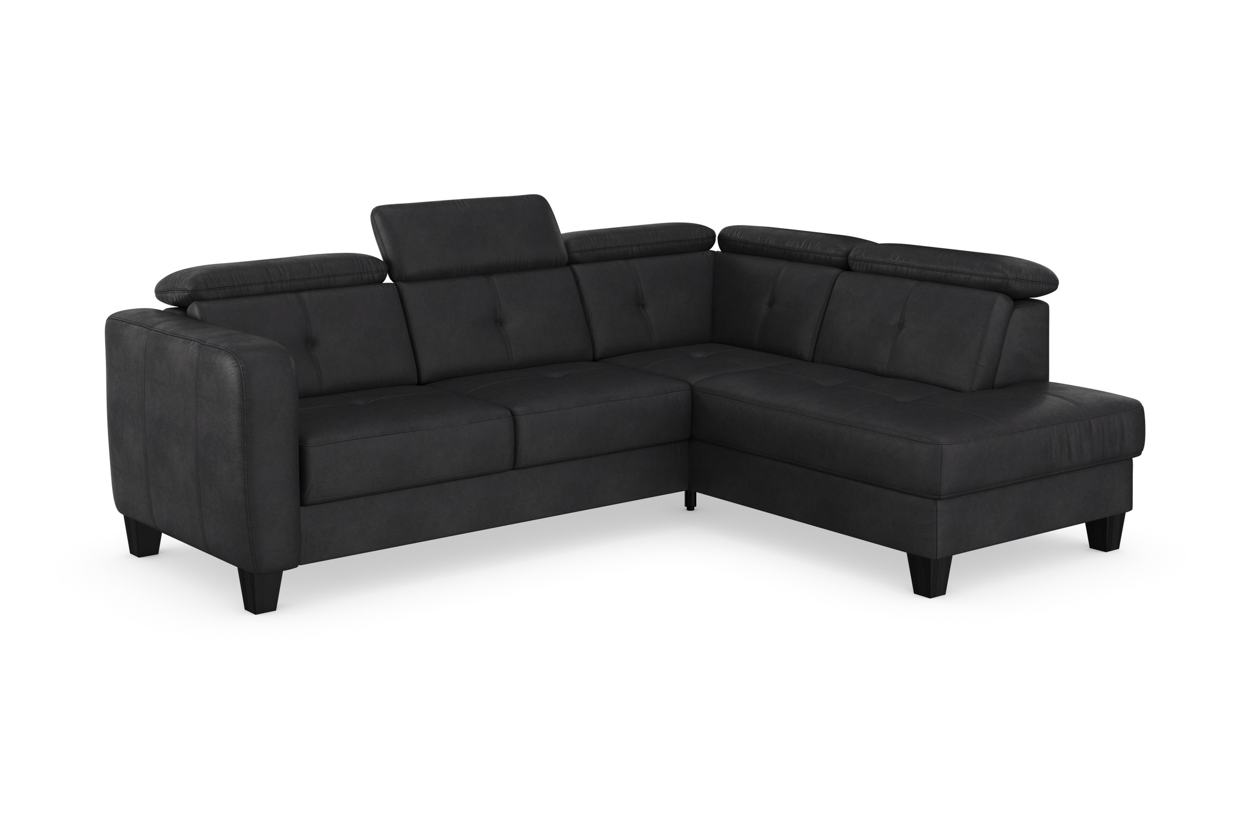 sit&more Ecksofa »Belluci L-Form«, inklusive Federkern, wahlweise mit Bettfunktion und Bettkasten