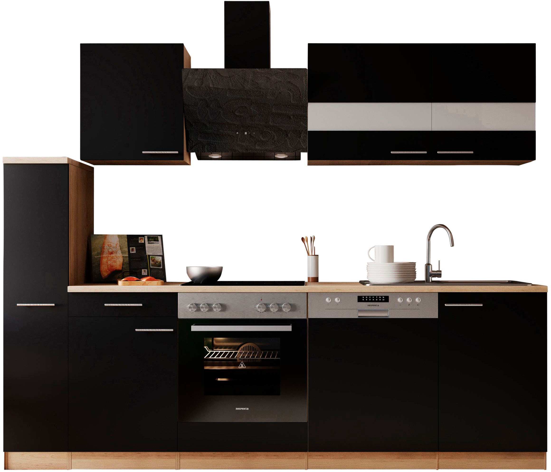 RESPEKTA Küche »Merle« Breite 250 cm, mit Soft-Close, in exklusiver Konfigu günstig online kaufen