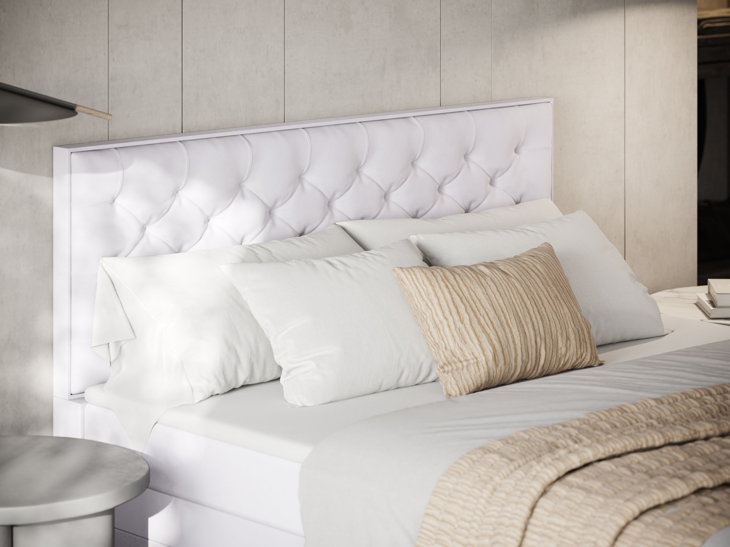 FORTE Boxspringbett »Lanciano Max inkl. zwei Bettkästen und Kaltschaum Topper« und einer 7-Zonen-Tonnentaschenfederkernmatratze H2/H3