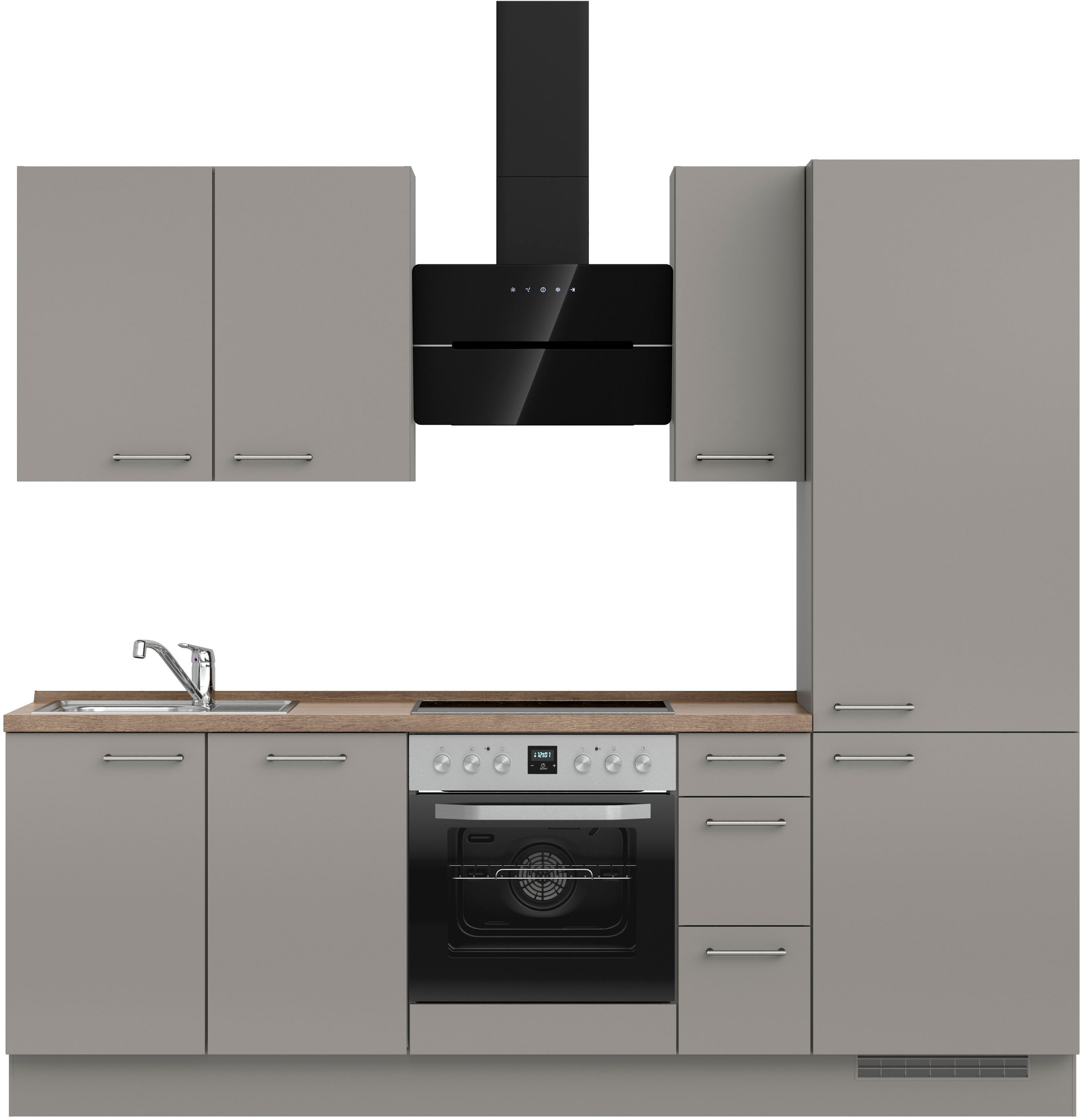 nobilia® Küchenzeile »"Laser II", Ausrichtung wählbar, Breite 240 cm« vormo günstig online kaufen