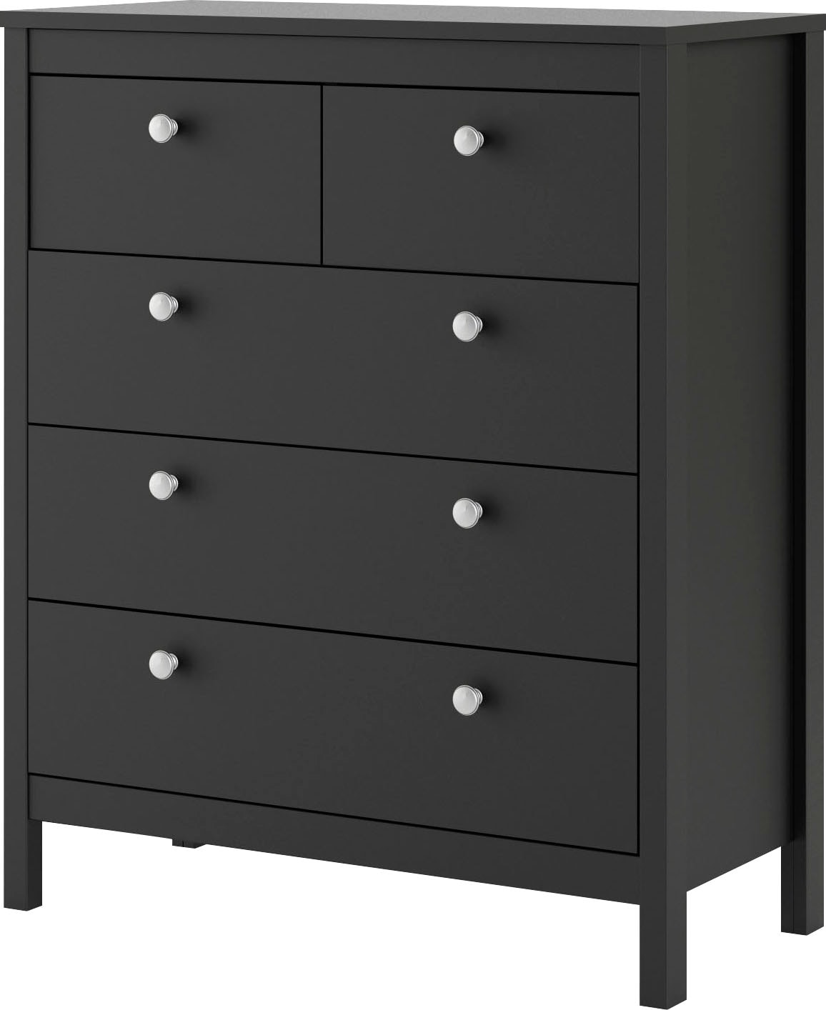 Home affaire Kommode »Madrid, Aufbewahrung, Schubladenschrank, Stauraum«, mit 5 Schubladen, Breite 82 cm, Höhe 99 cm