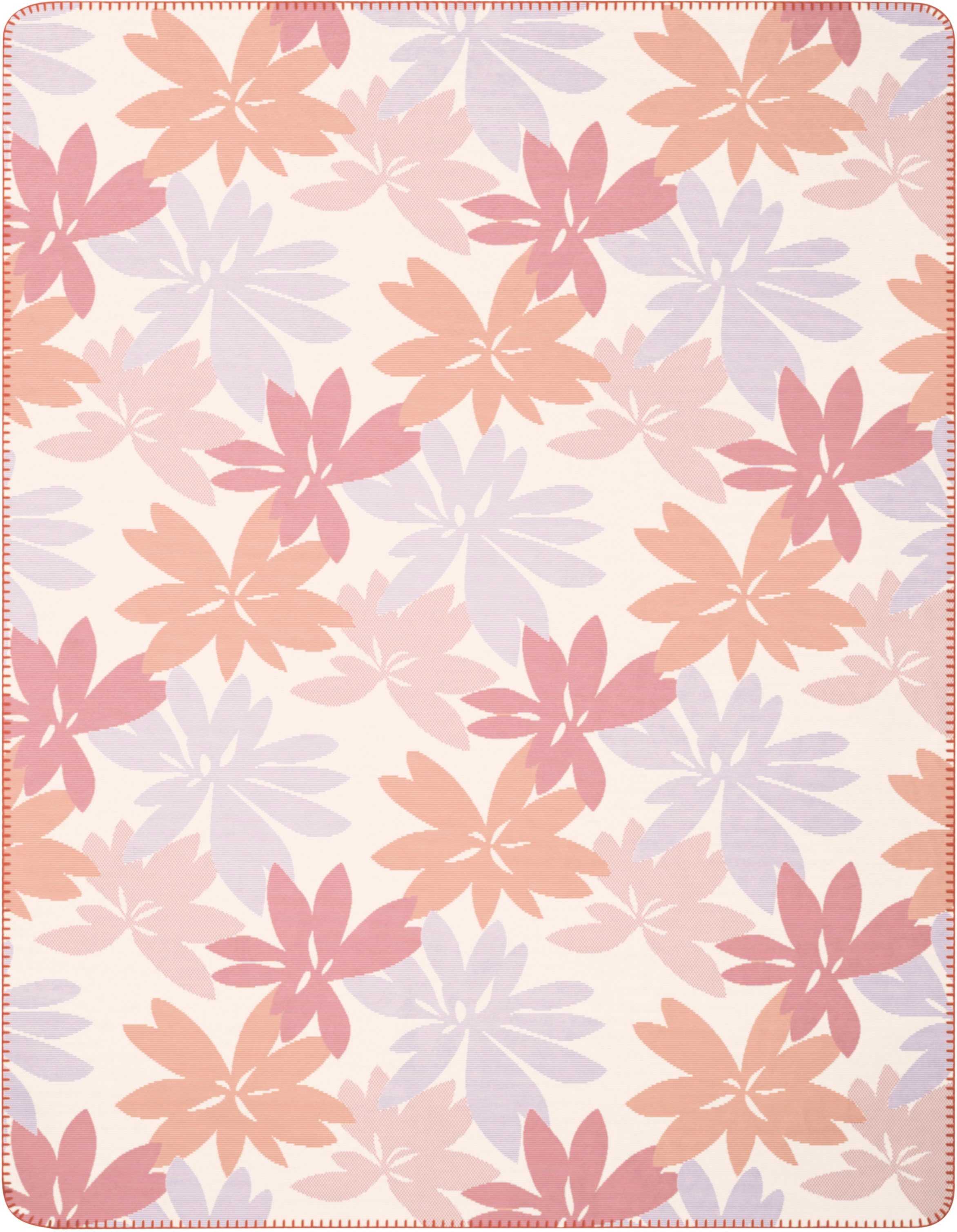 Biederlack Wohndecke „Plumeria Parfait“, mit modermem Blumenmuster Parfait B/L: 150 cm x 200 cm