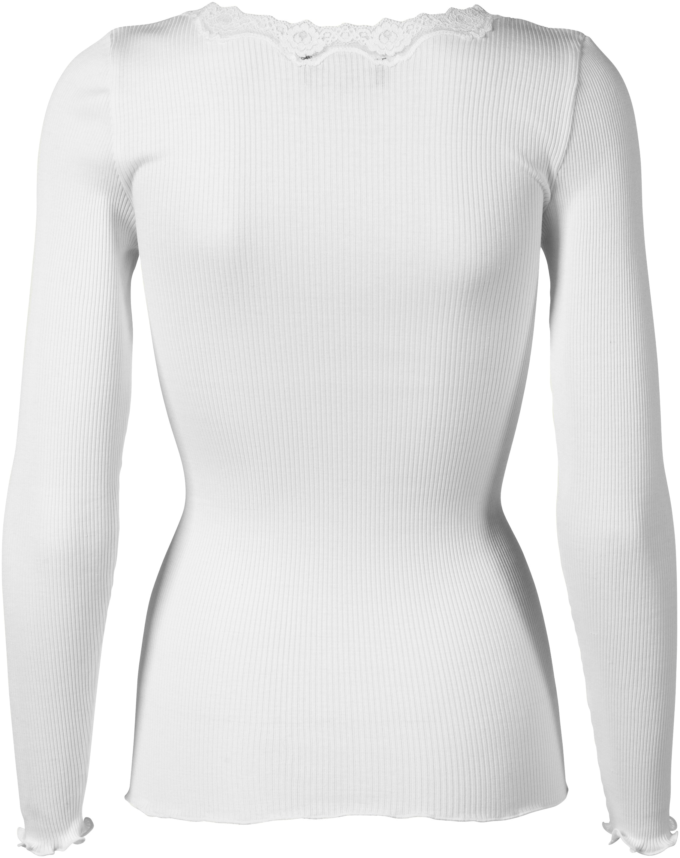 rosemunde Langarmshirt »Babette Silk Blouse«, Rundhalsausschnitt mit Spitzenbesatz, langärmelig