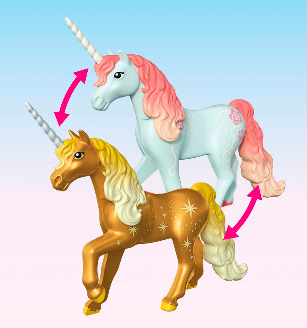 Playmobil® Konstruktions-Spielset »Gemütliches Feenzuhause mit Goldeinhorn und Stall (71838)« Princess Magic; Made in Germany