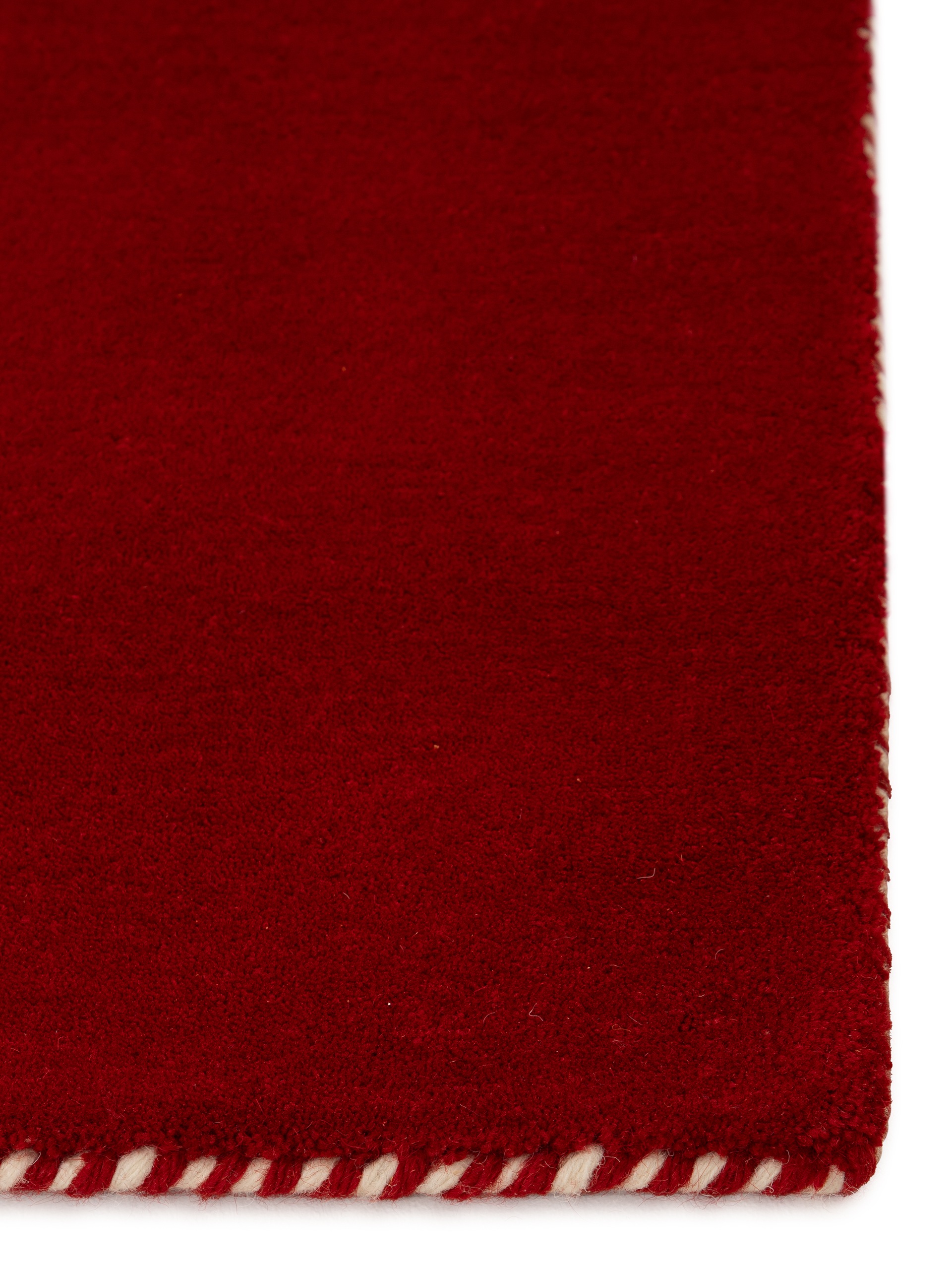 carpetfine Wollteppich »Gabbeh Lola Uni«, rechteckig, 14 mm Höhe, mit natürlichem Pflanzenmaterial von Hand gewebt, auch in Rund