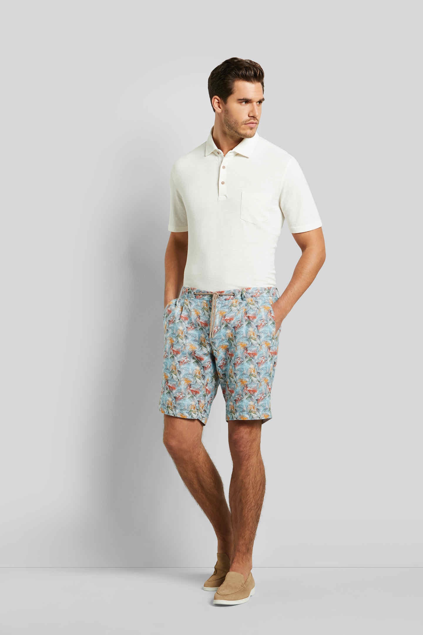 4. Bild von bugatti Bermudas, aus Leinen-Mix