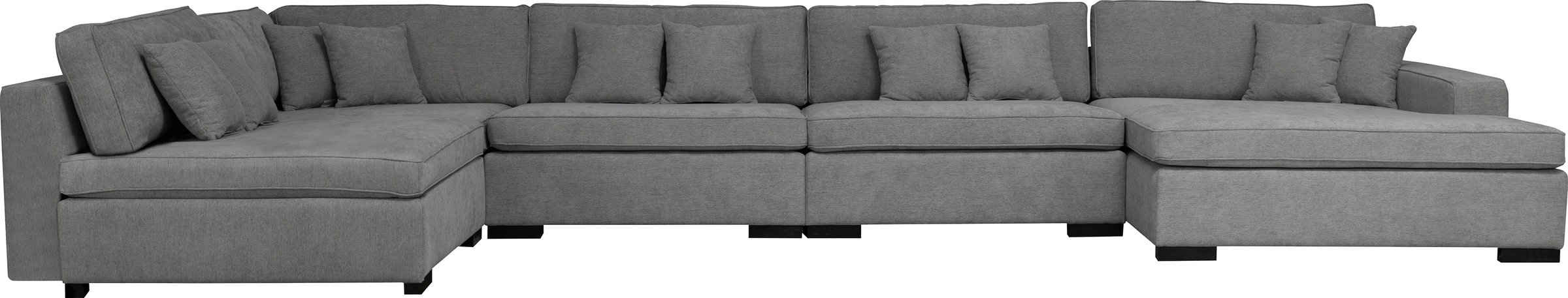 Home affaire Wohnlandschaft »Skara U-Form« Lounge-Sofa mit Federkernpolster günstig online kaufen