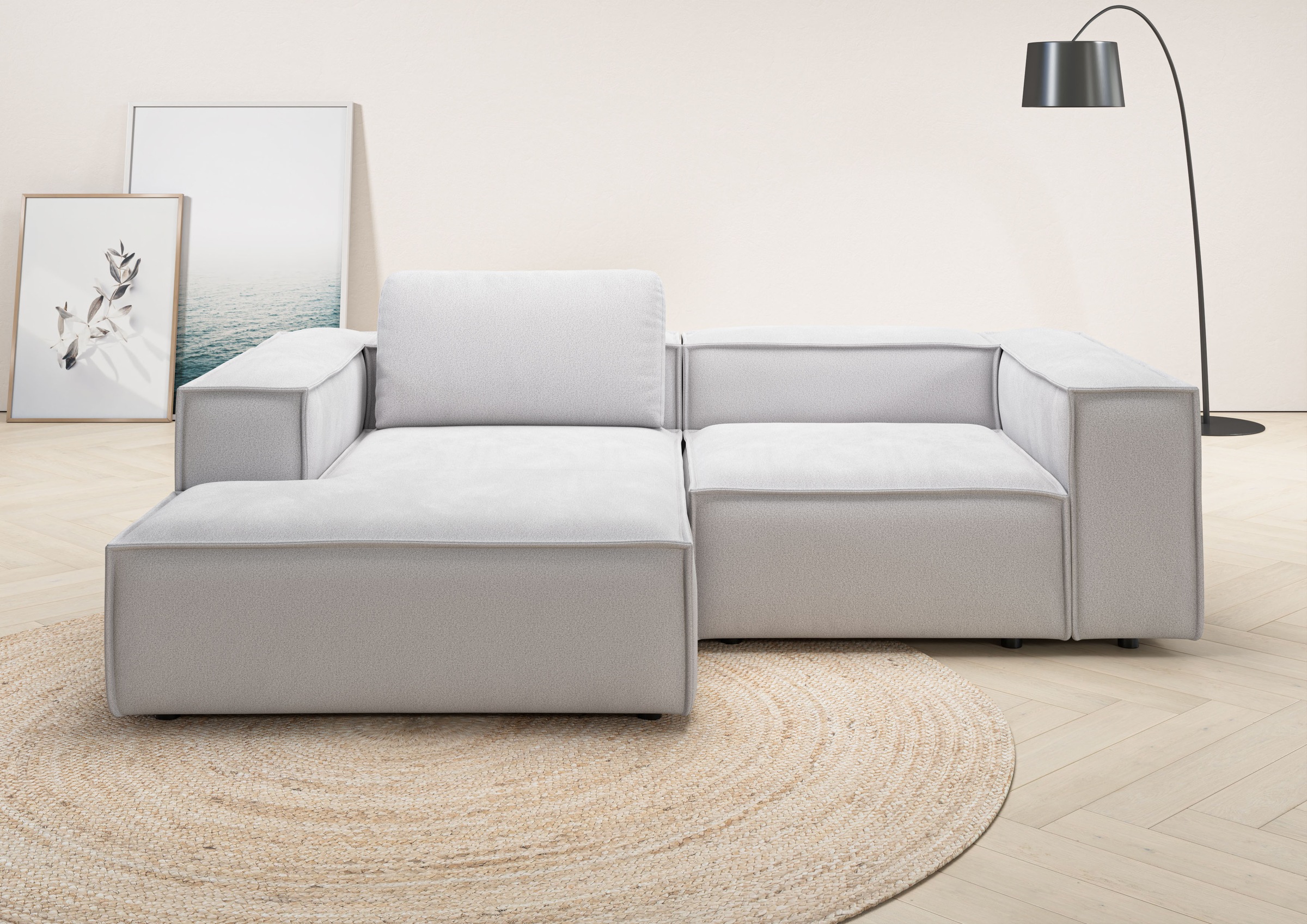 Home affaire Ecksofa »Watertown, kompakte L-Form, 246 cm breite für kleiner günstig online kaufen