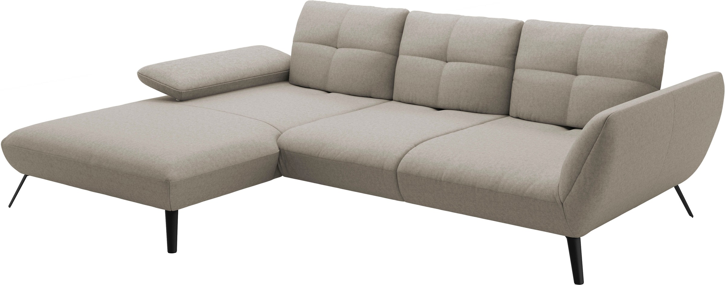 OTTO home Ecksofa »Mikado L-Form« inkl. Sitztiefenverstellung und Armteilverstellung