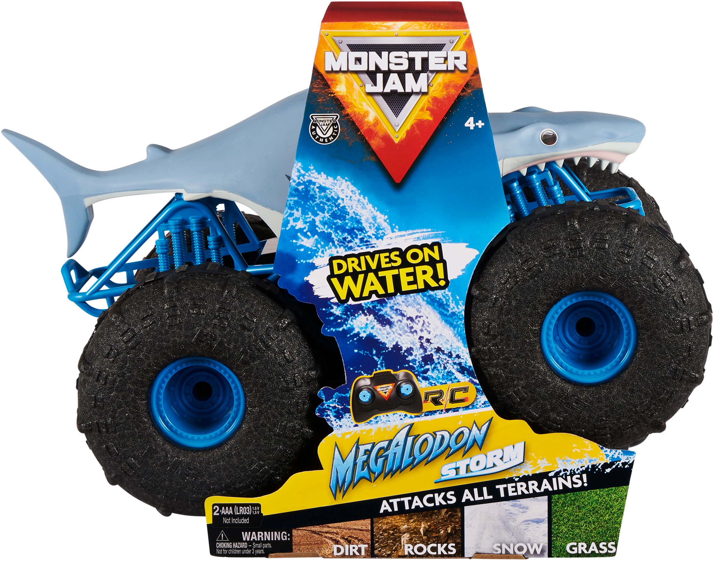 Spin Master RC-Auto »Monster Jam - Megalodon Storm«, für Land und Wasser