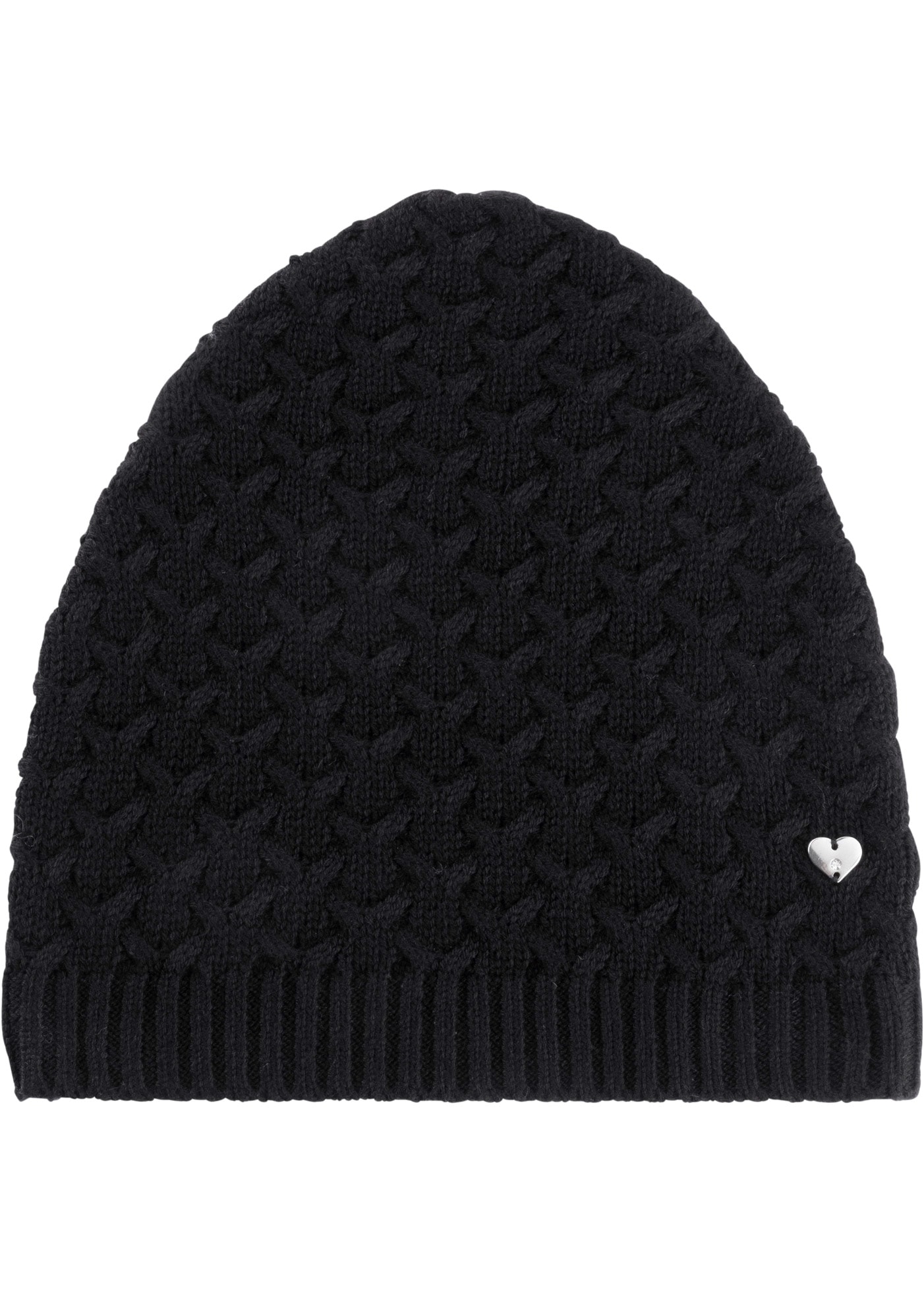 bonprix Strickmütze aus Viskose, Polyamid, Polyester und Kaschmir, klassischer Stil