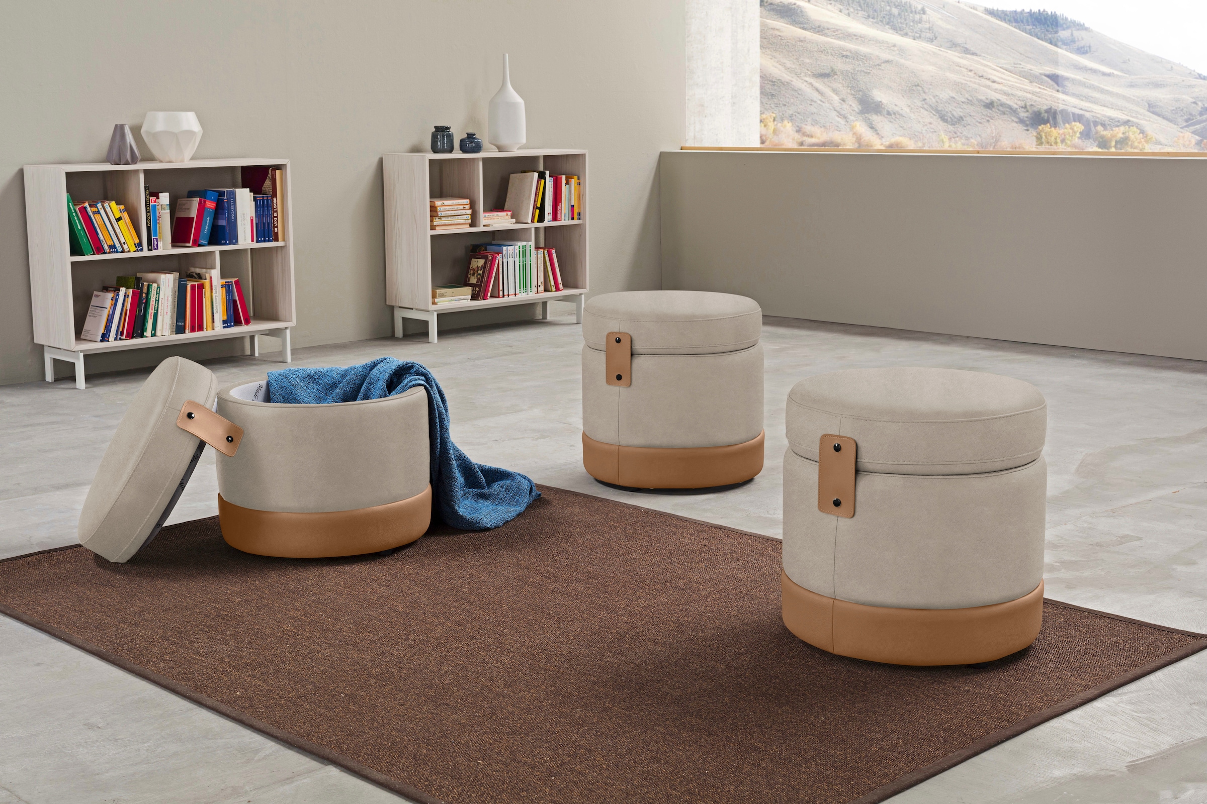 Egoitaliano Hocker »Tonder, Designhocker als Blickfang mit tollen Details« günstig online kaufen
