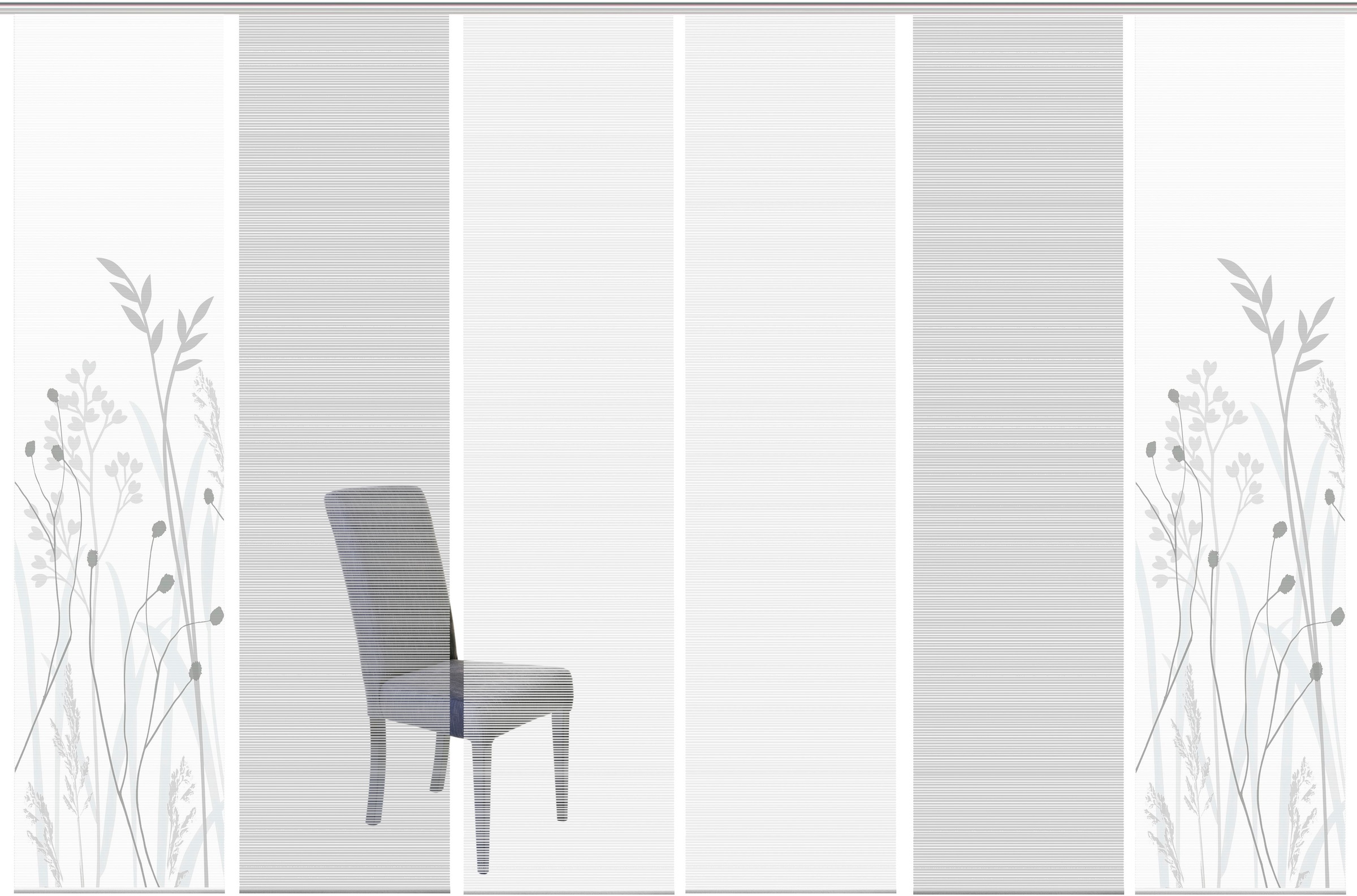 Vision S Schiebegardine »GRASIL 6er SET« Paneelwagen 6 Stk. tlg. Bambus-Opt günstig online kaufen