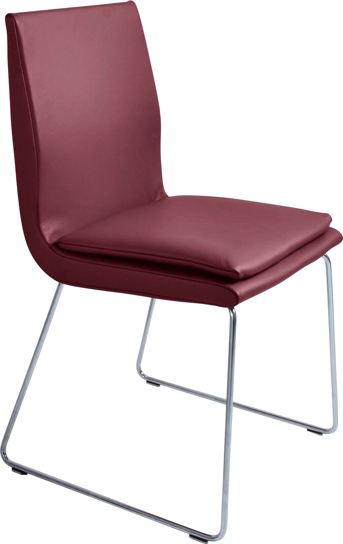 K+W Komfort & Wohnen Esszimmerstuhl »Creso«, Leder Longlife BRONCO, mit  Sitzkissen und Rundrohrkufe in Edelstahloptik gebürstet auf Rechnung  bestellen | Stühle