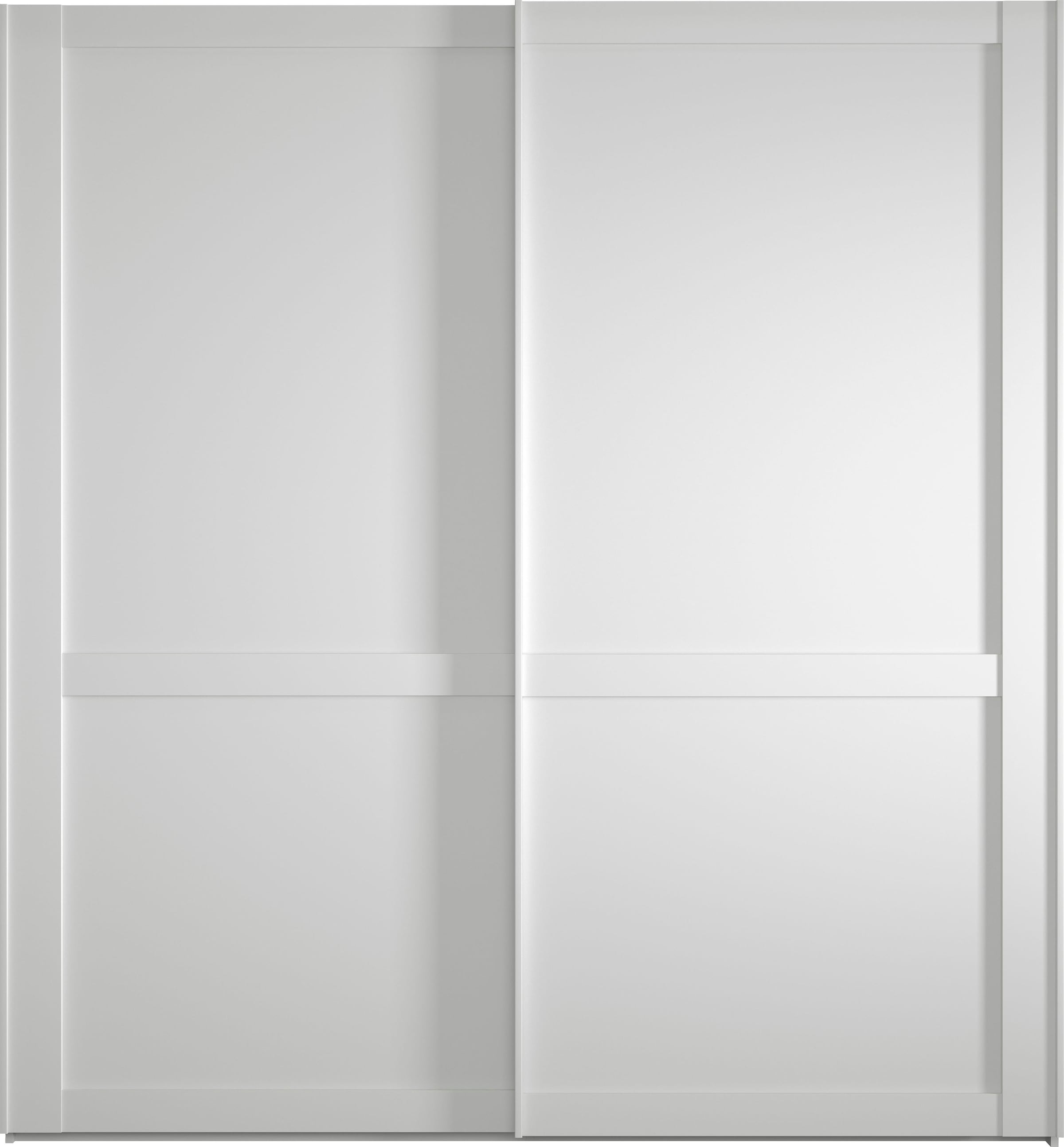 WIEMANN Schwebetürenschrank »Göteborg« Querriegel und Griffleisten im Korpusfarbton