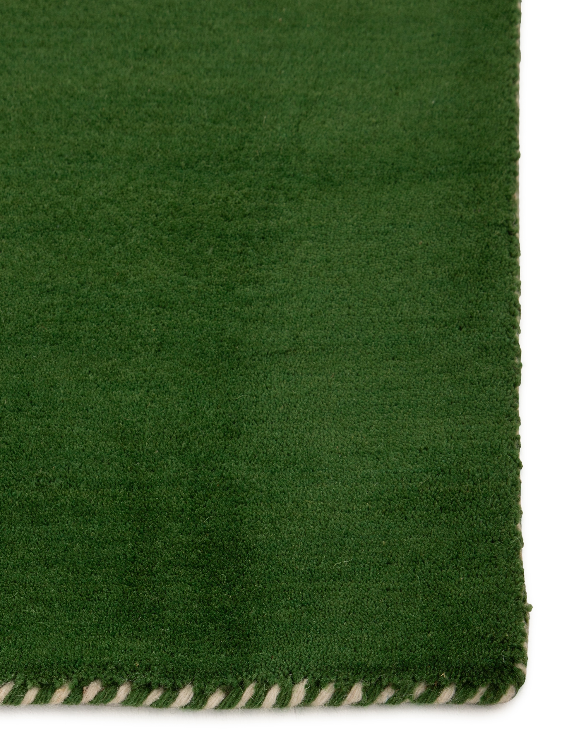 carpetfine Wollteppich »Gabbeh Lola Uni«, rechteckig, 14 mm Höhe, mit natürlichem Pflanzenmaterial von Hand gewebt, auch in Rund