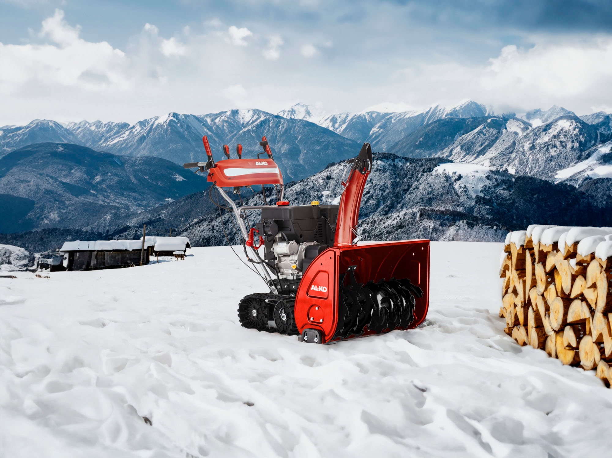 AL-KO Benzin-Schneefräse »Snow Line 760.4 TE LED«, 76 cm Räumbreite, 9 kW Motorleistung