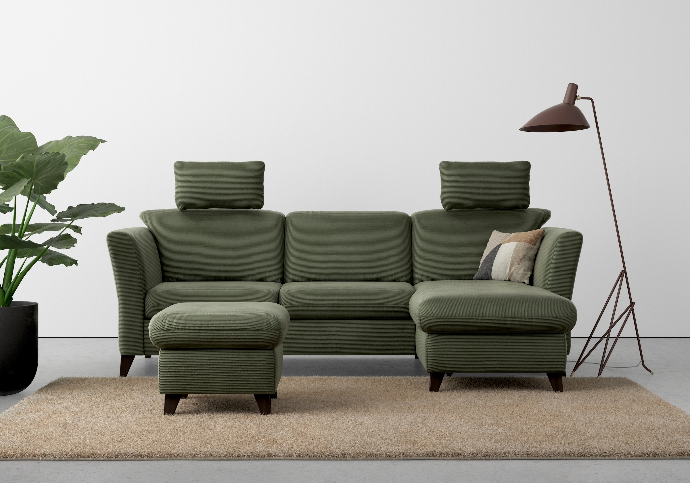 Home affaire Ecksofa »Trelleborg L-Form« wahlweise mit Bettfunktion und Bet günstig online kaufen