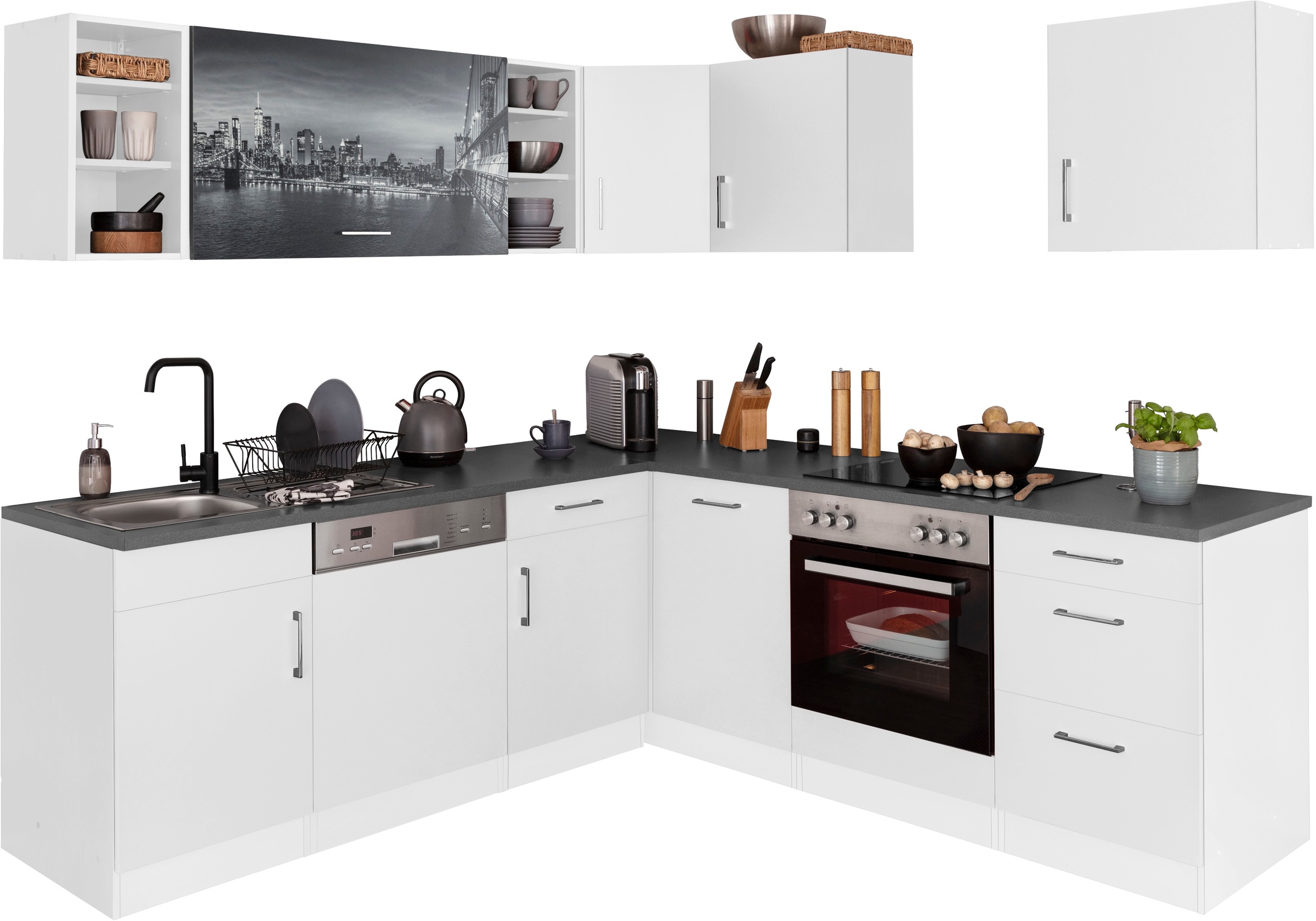 KOCHSTATION Küchenzeile »KS-Paris – Küchen mit einzigartigen Fotomotiven au günstig online kaufen