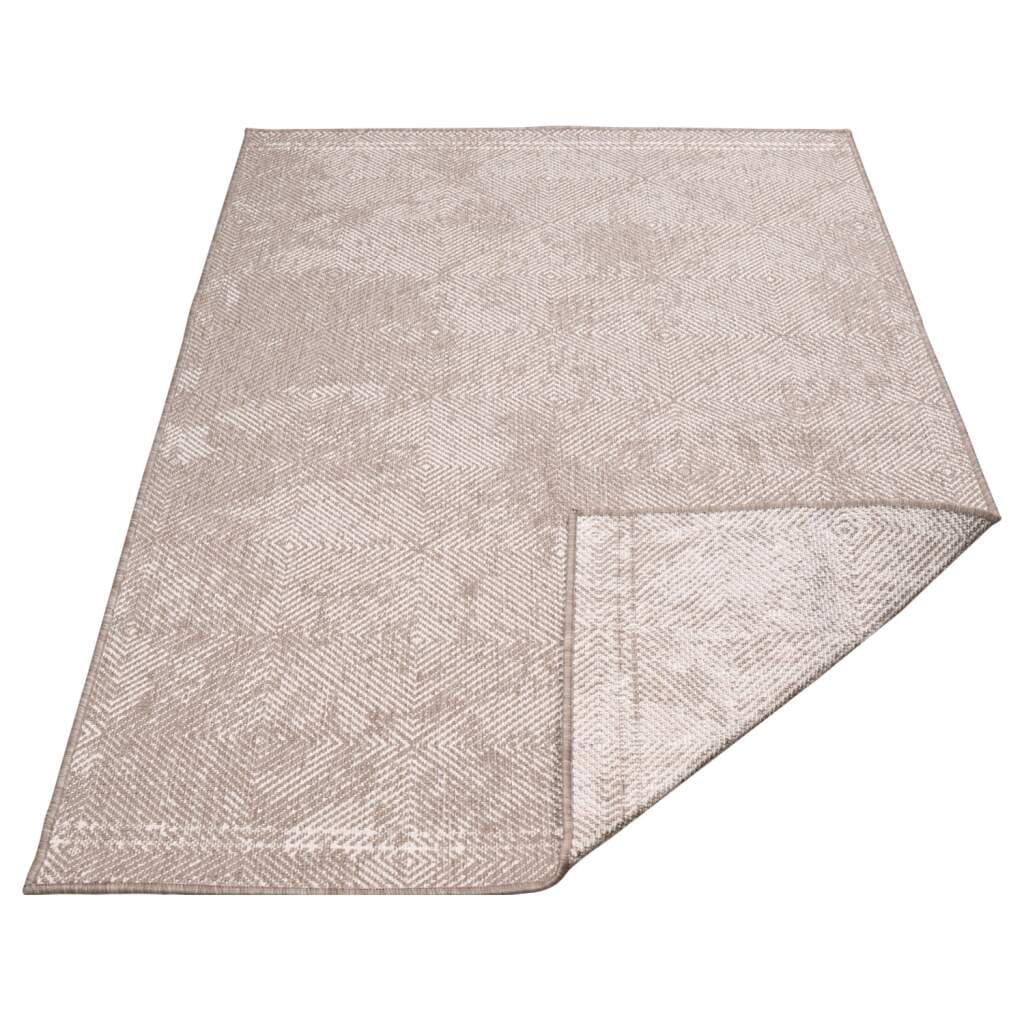 Carpet City Outdoorteppich »DUO RUG 5845«, rechteckig, 5 mm Höhe, Wendeteppich Wetterfest In- & Outdoor, Balkon, Terrasse, Wohnzimmer