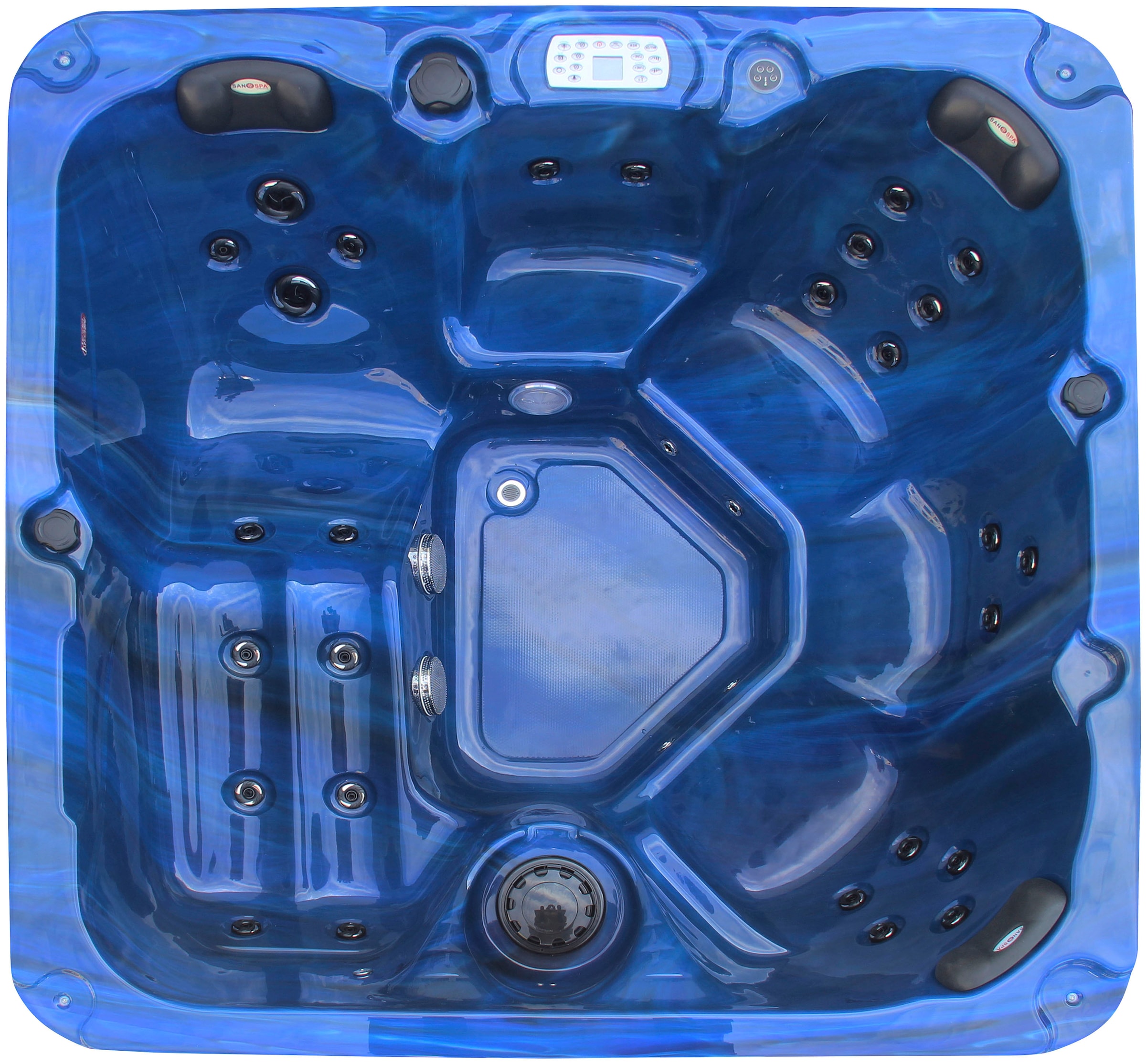 Sanotechnik Whirlpool »PALMA«, (Set), 190x190x86 cm, inkl. Abdeckung