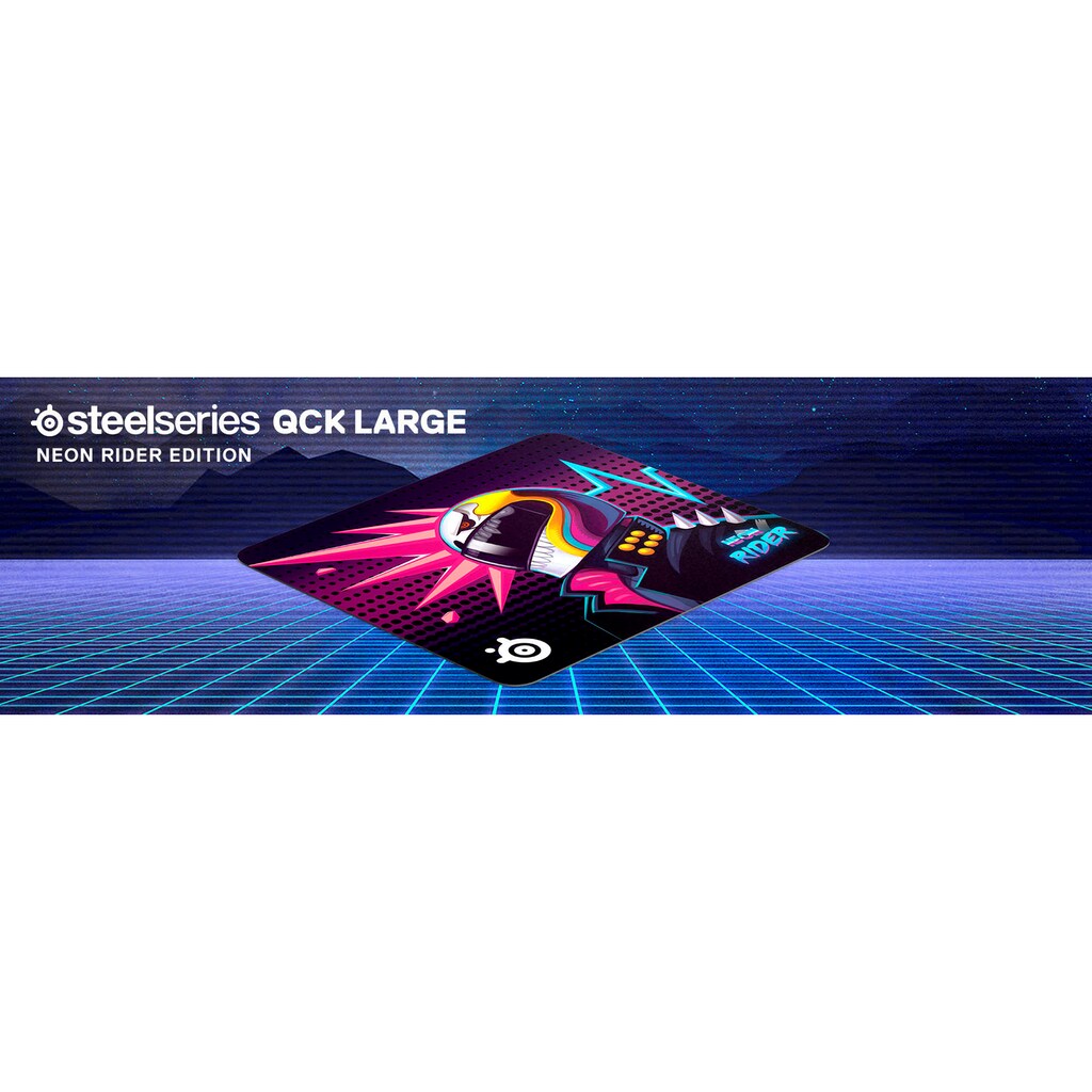 SteelSeries Mauspad »QcK Large CSGO Neon Rider Edition«, (1 St.)