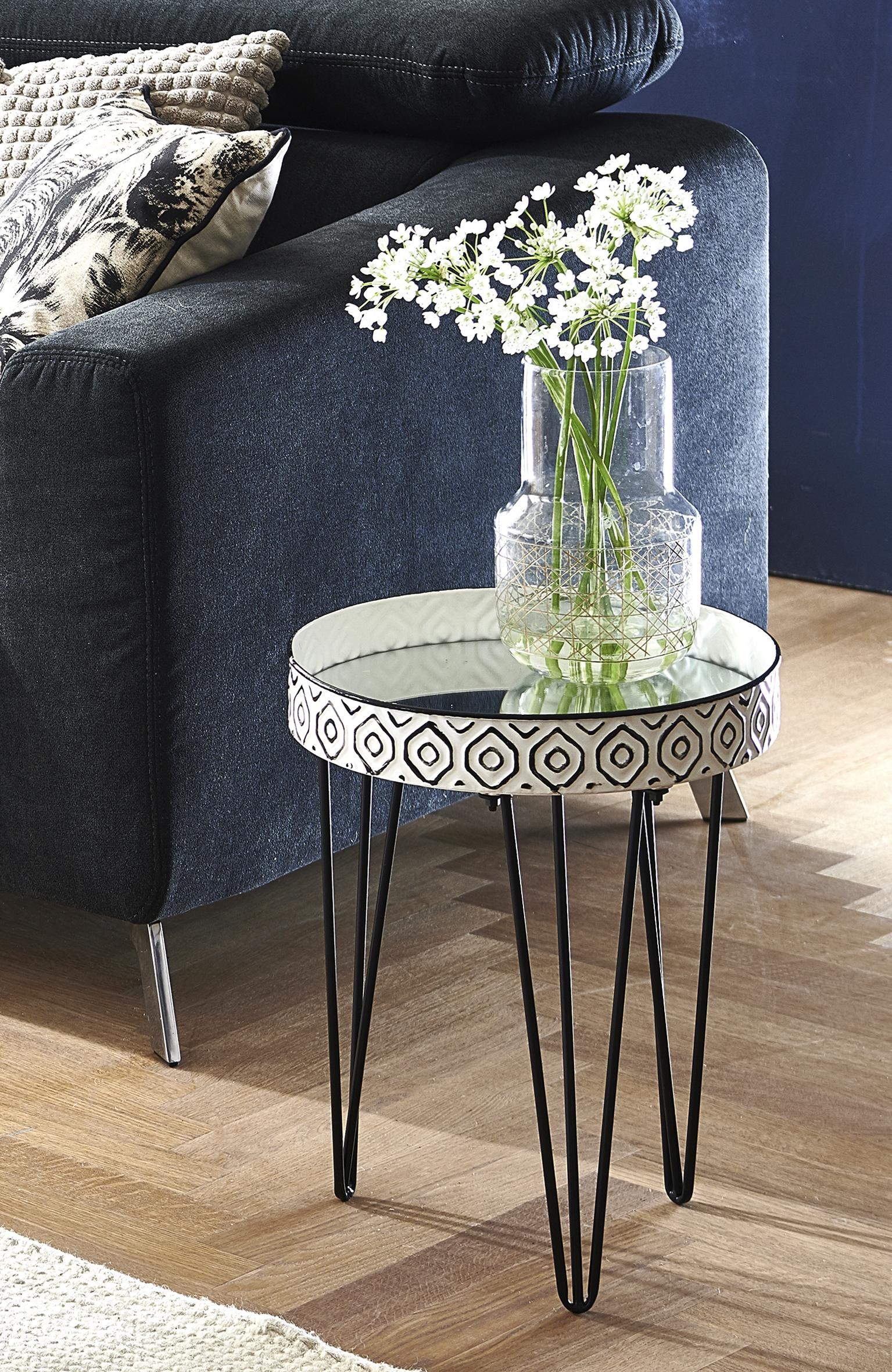 Beistelltisch  Isca ¦ verspiegelt ¦ Maße (cm): H: 46  Ø: 39 Tische > Beiste günstig online kaufen