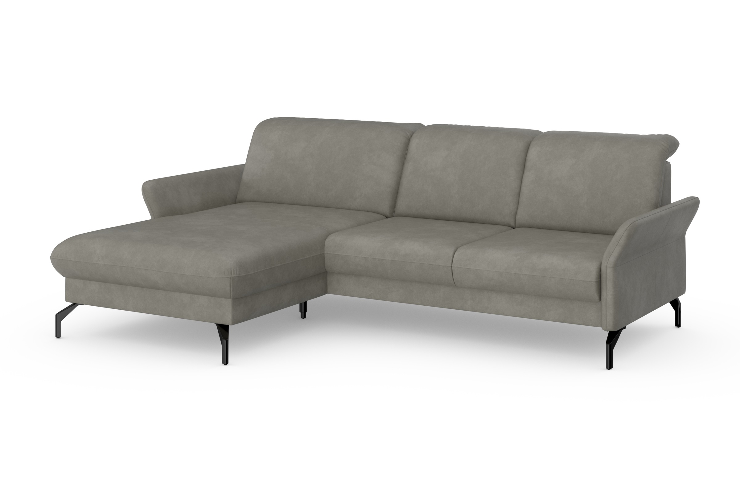 sit&more Ecksofa »Fashion L-Form«, wahlweise mit Kopfteilverstellung und Vorziehsitz, motorisch