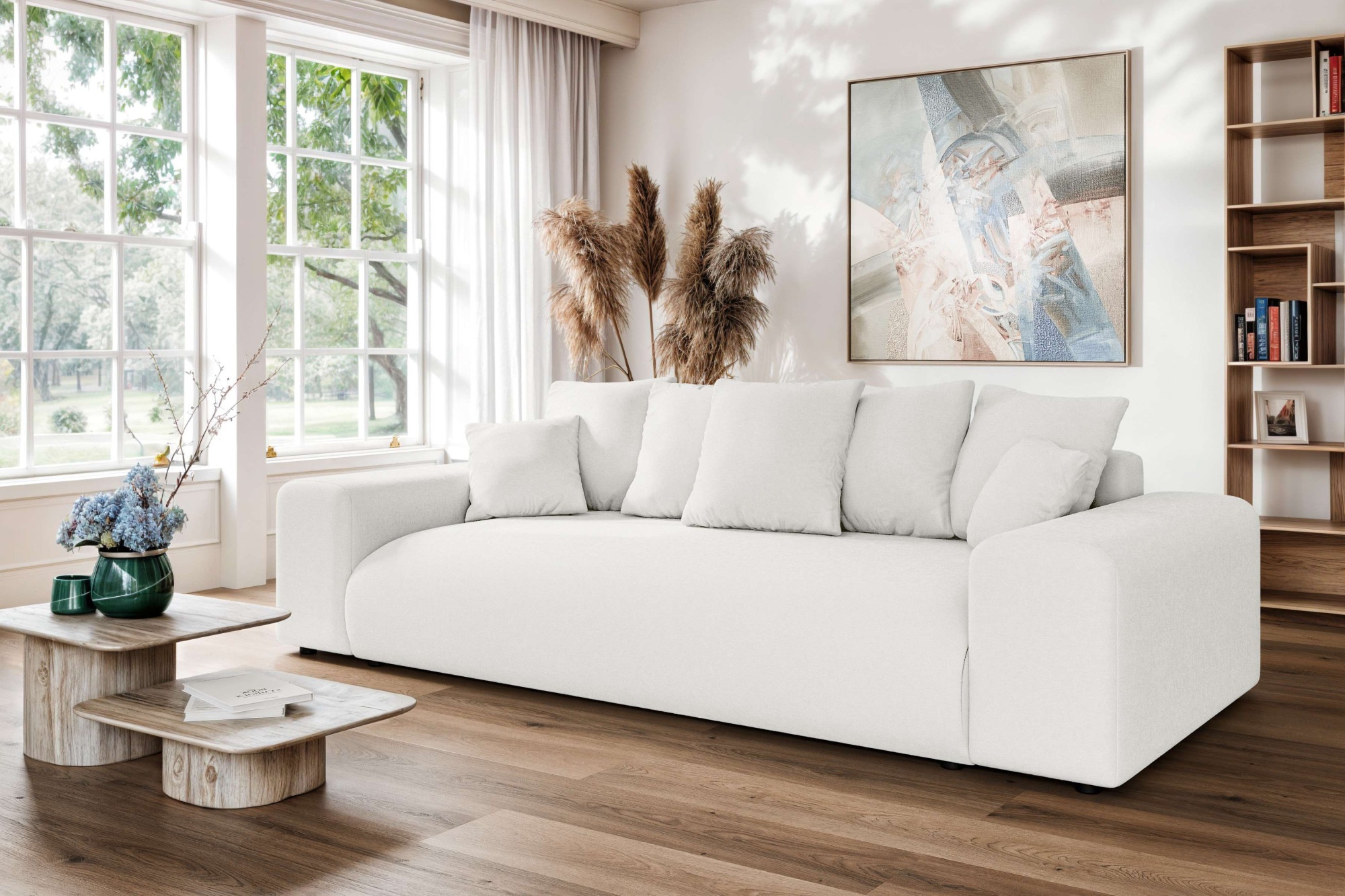 Home affaire Big-Sofa »LAKESIDE 3-Sitzer Schlafsofa mit Bettkasten, Breite günstig online kaufen