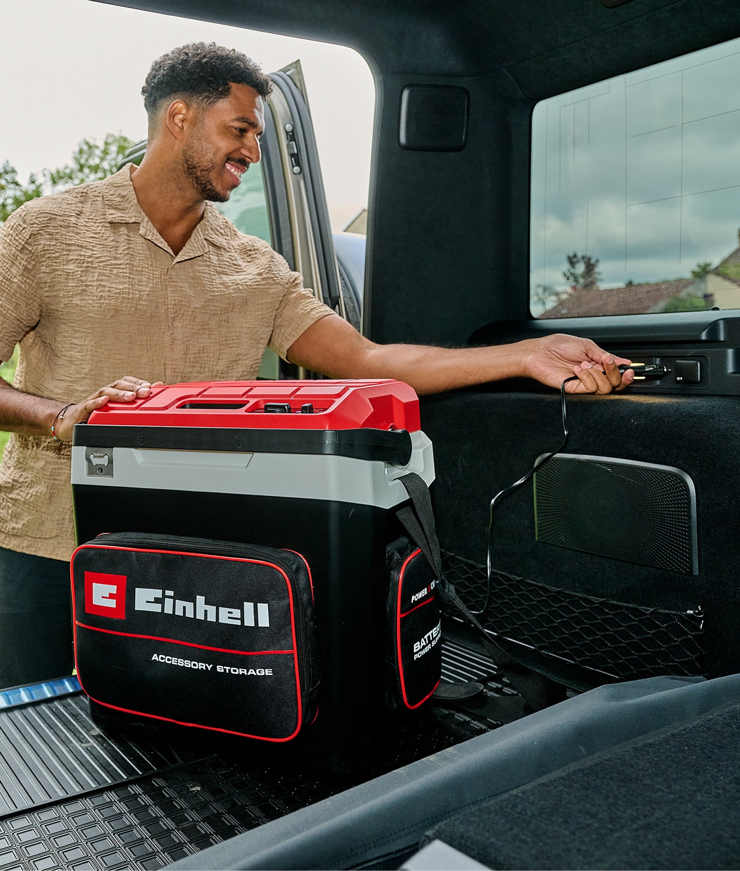 Einhell Kühlbox »Einhell Akku-Kühlbox TE-COL 18/27 + GC-EF 18/110«