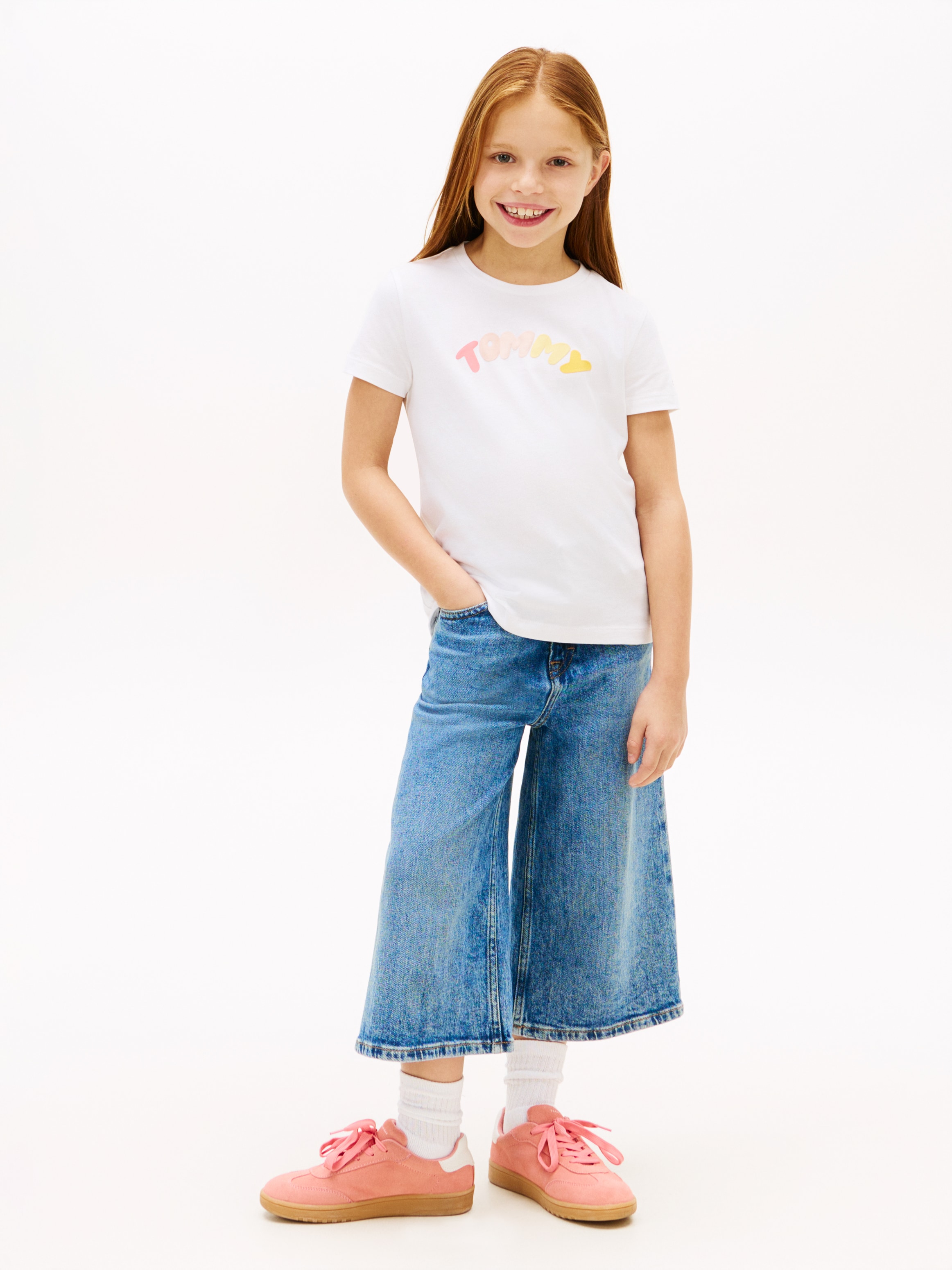 Tommy Hilfiger T-Shirt »TOMMY PUFF PRINT TEE SS« Kinder bis 16 Jahre, regular fit