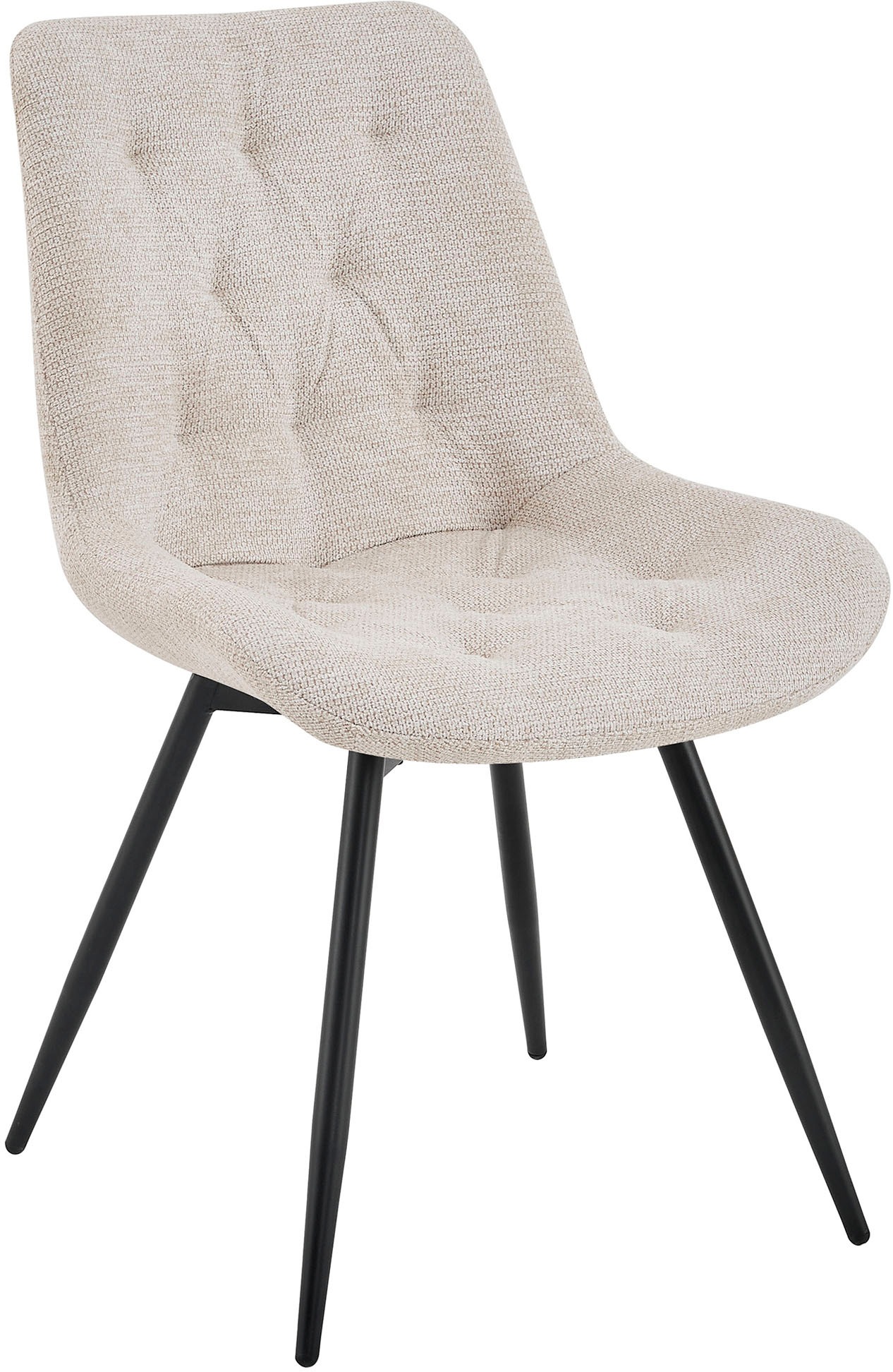 byLIVING Esszimmerstuhl »Aragon« (Set) 2 Stk.360 Grad drehbarer Stuhl, hochwertiger Webstoffbezug mit Steppung