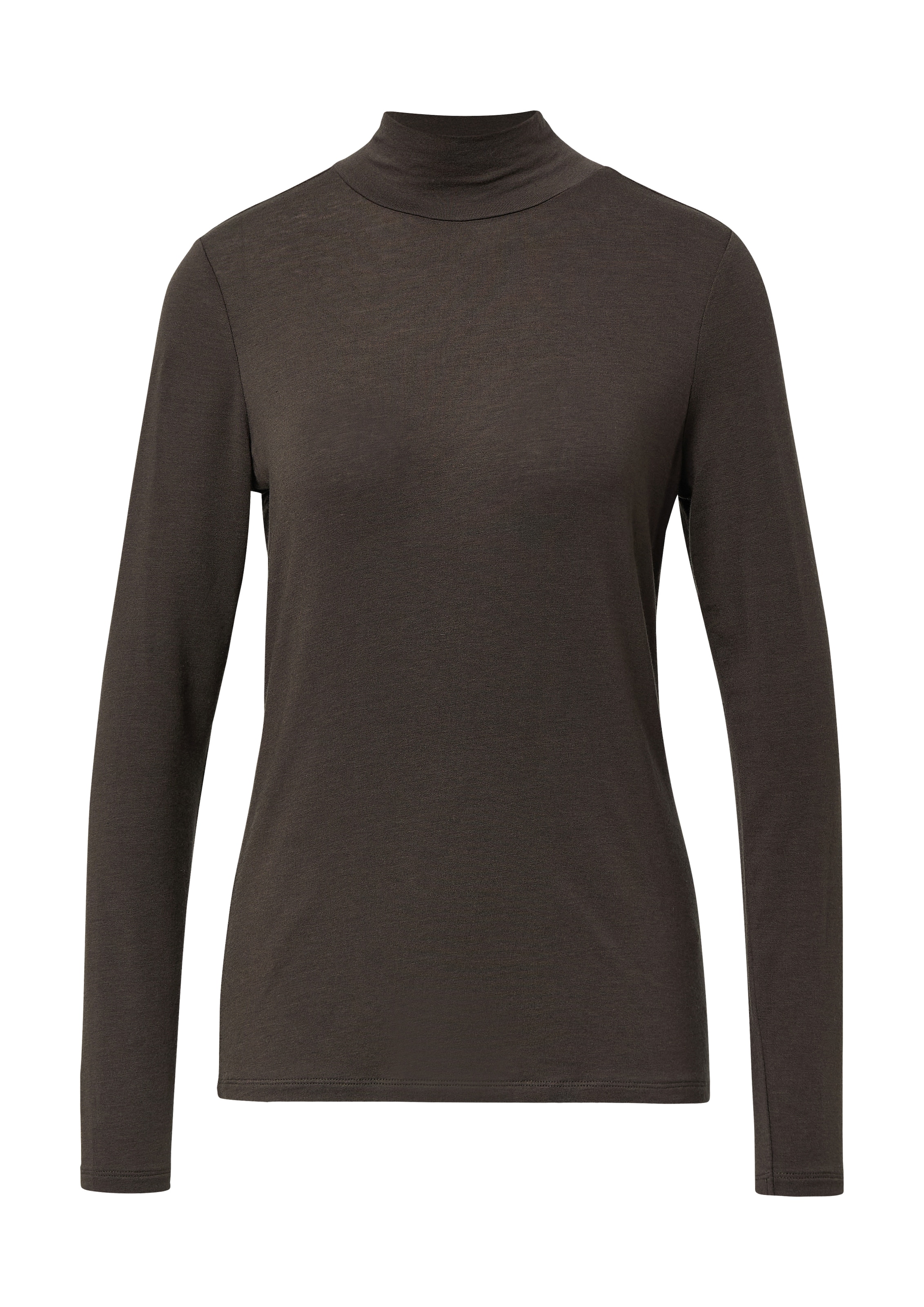 Comma Langarmshirt aus Woll- und Lyocellmix