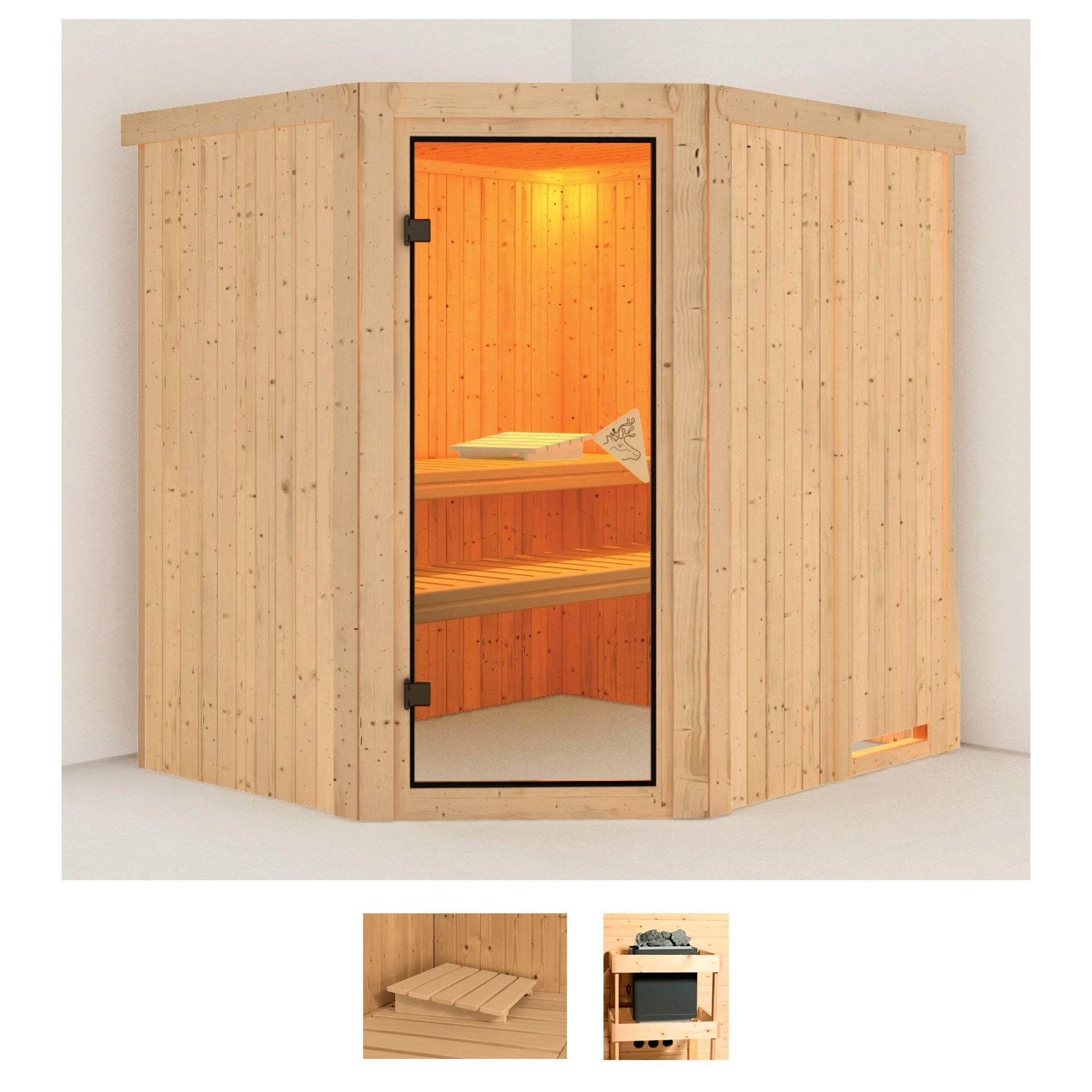 Karibu Sauna »Siirin« Set, ohne Ofen günstig online kaufen
