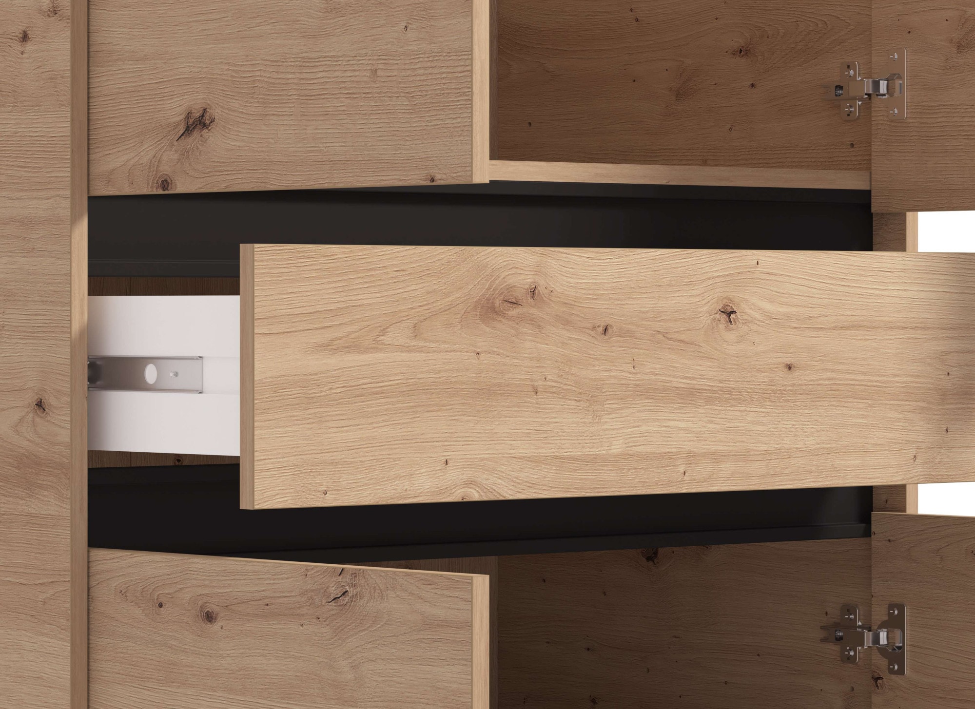 INOSIGN Kleiderschrank »Corbet Schlafzimmerschrank, Drehtürenschrank,  Wäscheschrank TOPSELLER« 93 cm breit, Schublade, Kleiderstange, ABS schutzkanten