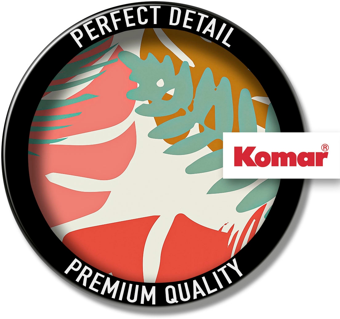 Komar Wandbild »Winter Tropics Black Panther Plants«, (1 St.), Deutsches Premium-Poster Fotopapier mit seidenmatter Oberfläche und hoher Lichtbeständigkeit. Für fotorealistische Drucke mit gestochen scharfen Details und hervorragender Farbbrillanz.