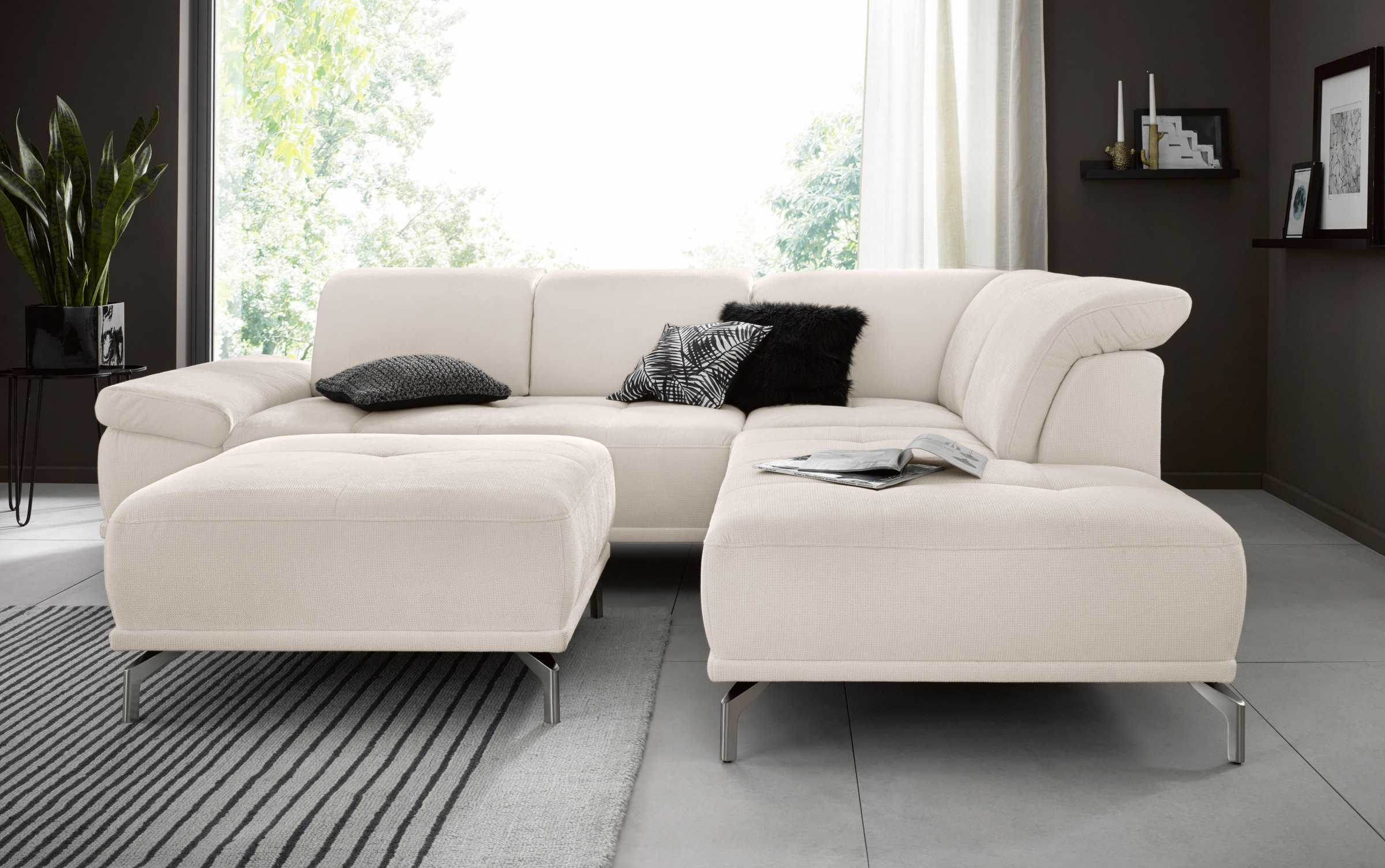 Places of Style Ecksofa »Caluna«, Inkl.Sitztiefenverstellung