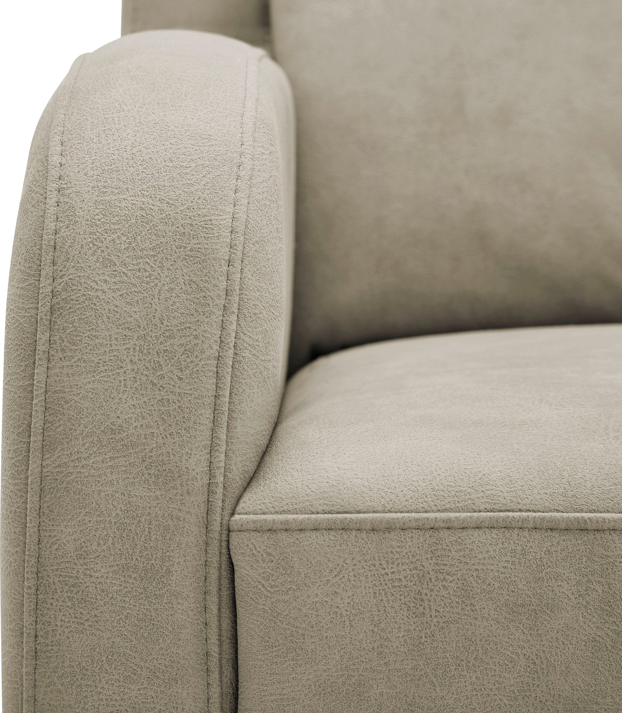 VILLA BECK Ecksofa »Varese L-Form«, (2 St.), Kopfteilverstellung, wahlweise mit Sitzvorzug, in Sitzhöhe 49 cm