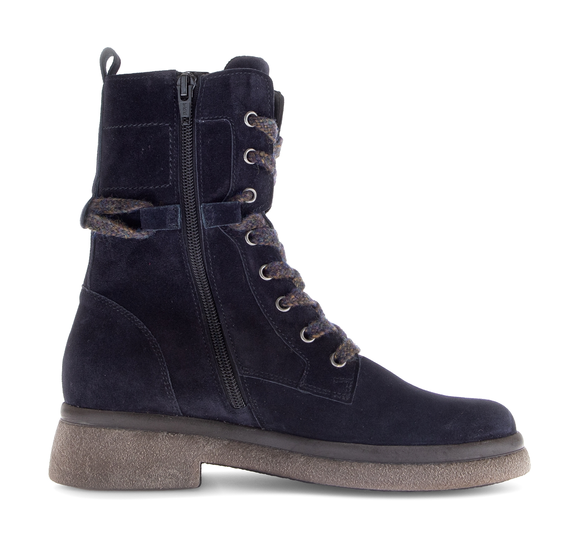 Gabor Schnürboots  , Blockabsatz, Schnürstiefelette mit Innenreißverschluss, G-Weite