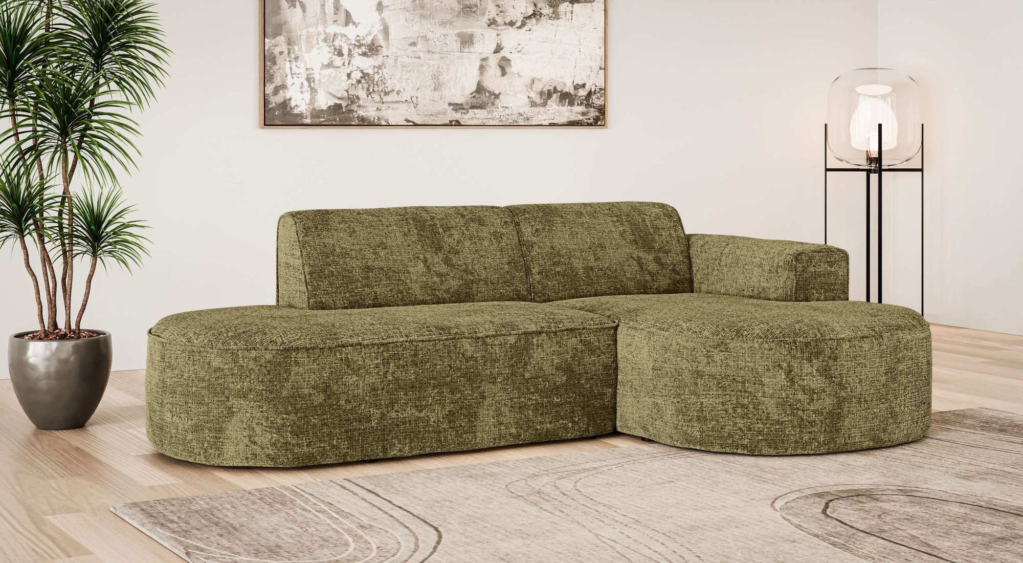 OTTO home Ecksofa »ADELLA XL Design-Sofa mit Recamiere rechts/links, 263/15 günstig online kaufen