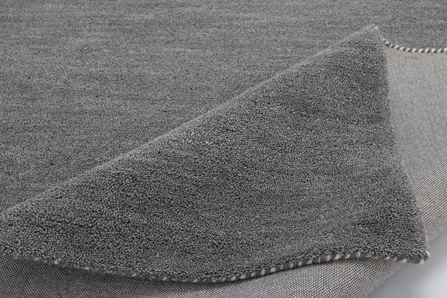 THEKO Wollteppich »Gabbeh Uni, Handgefertigt, meliert, auch als Läufer erhältlich, Wolle« rechteckig 14 mm Höhe Schlafzimmer, Wohnzimmer, Esszimmer, auch als Läufer oder rund