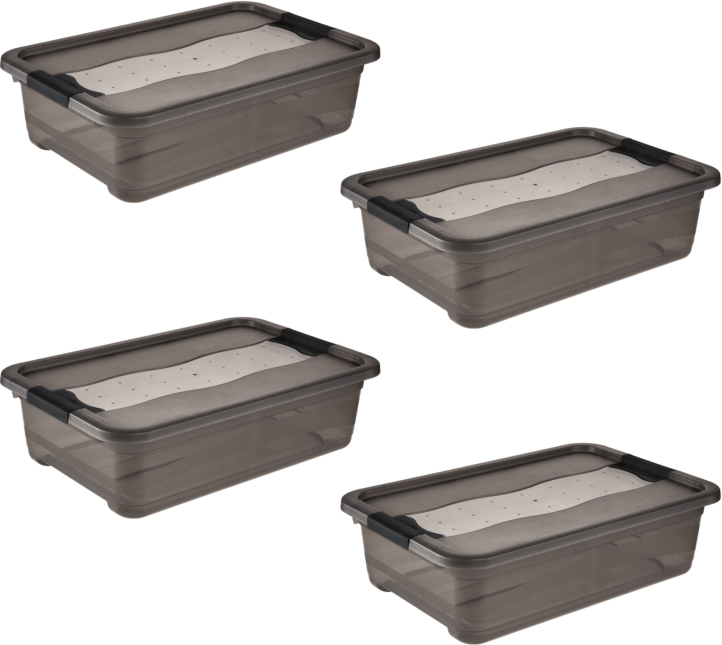 keeeper Aufbewahrungsbox »Cornelia, 4er Set, 28 L, 59,5 x 39 x 19,5 cm« dur günstig online kaufen
