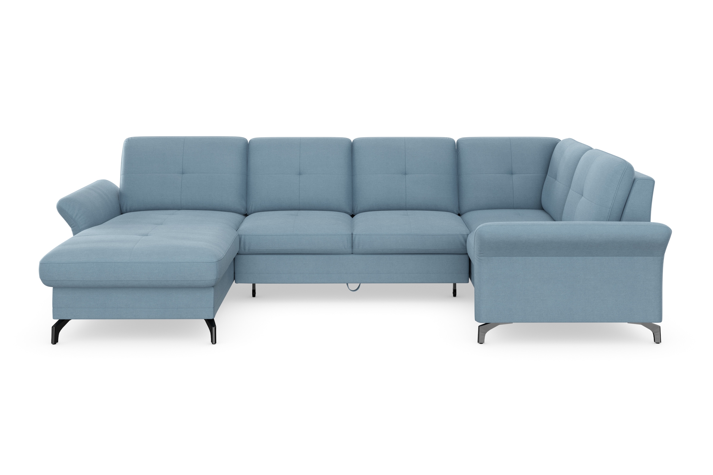 Home affaire Wohnlandschaft »Calando U-Form« wahlweise mit Bettfunktion, Be günstig online kaufen