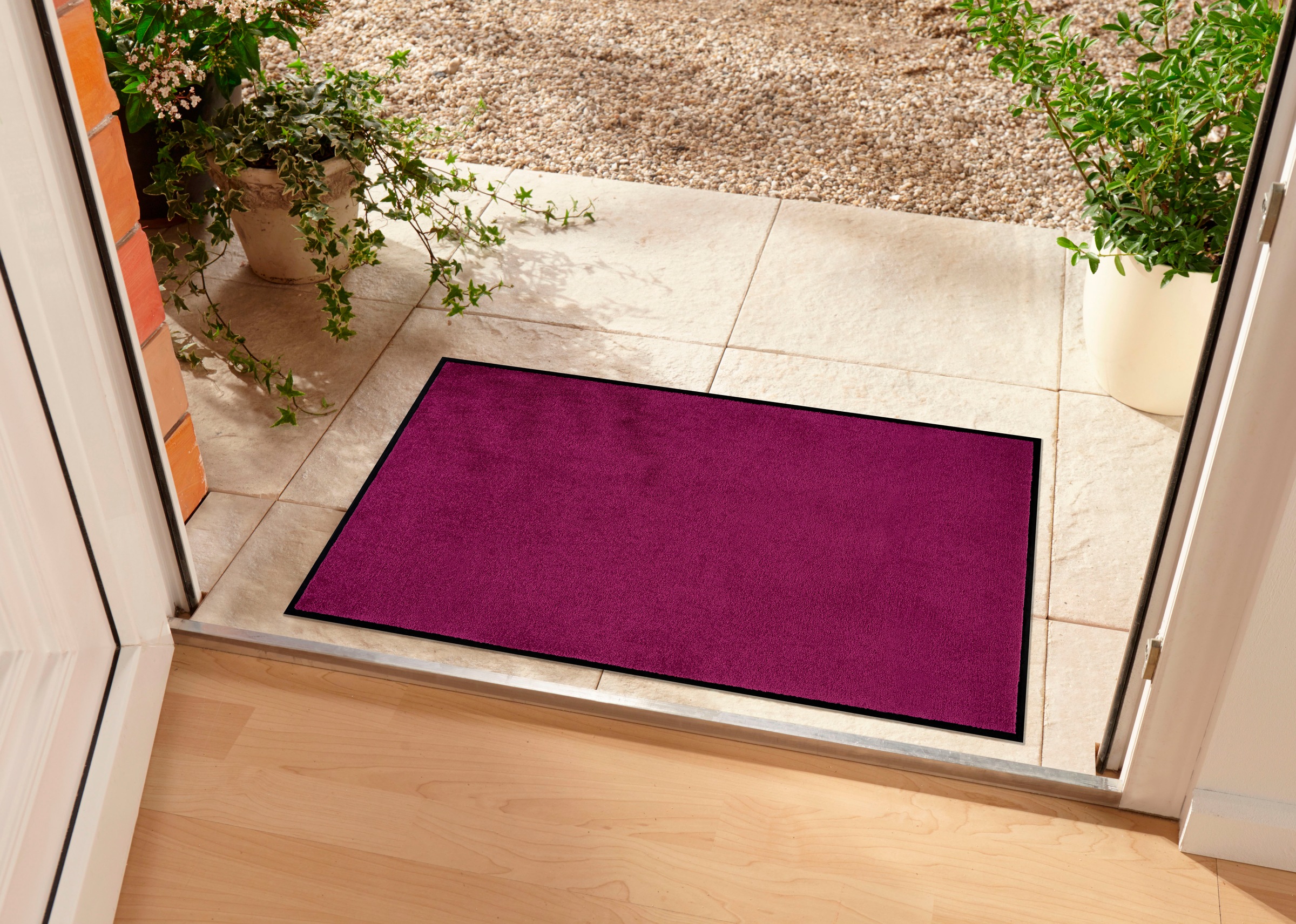 3. Bild von Home affaire Fußmatte »Triton«, rechteckig, waschbar, Uni-Farben-Design, rutschfest, robust, pflegeleicht