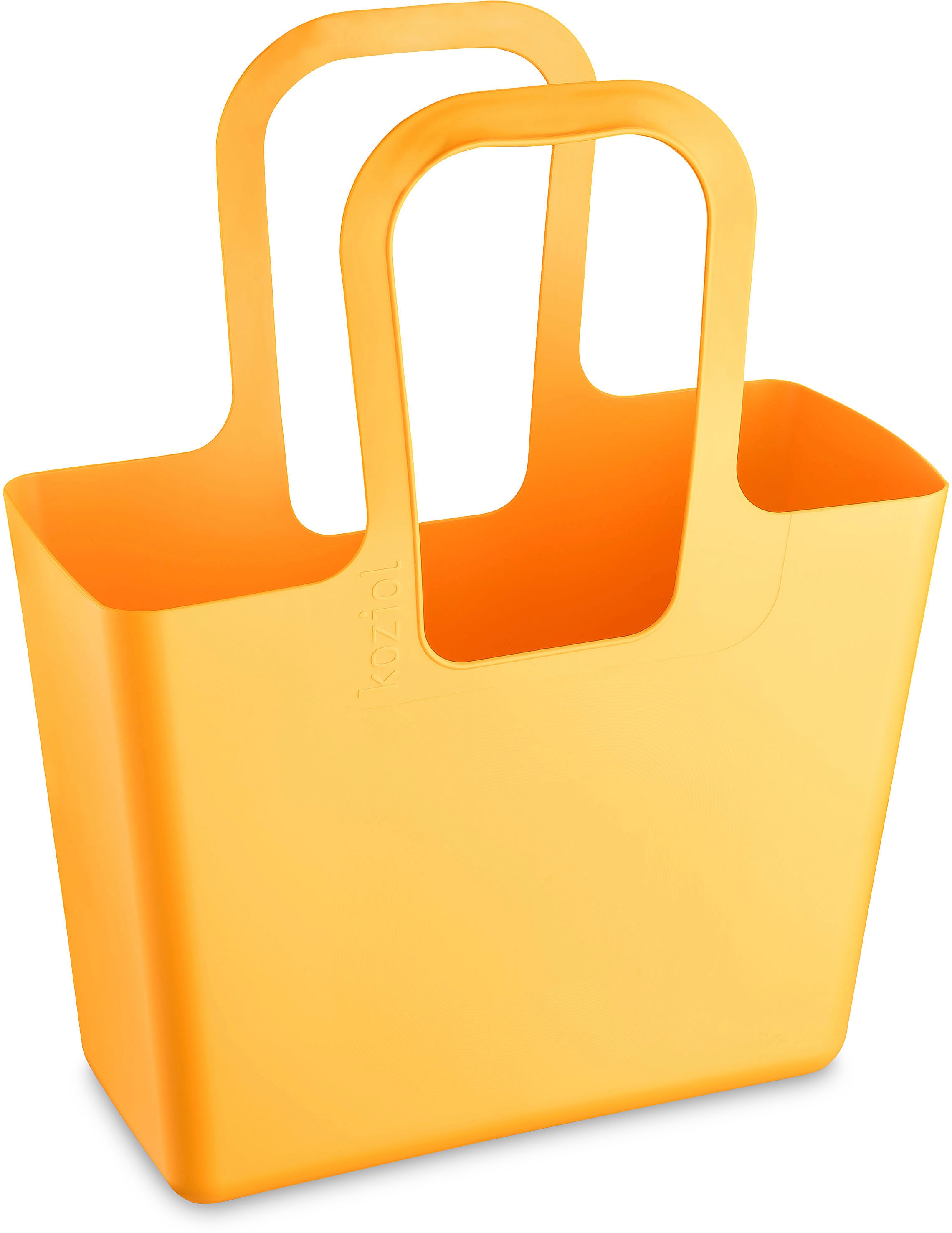 KOZIOL Shopper »XL« Kunststoff, 100% recycelbar, melaminfrei, 100% CO² neutral produziert! sunflower B/H/T: 44 cm x 54 cm x 21,5 cm