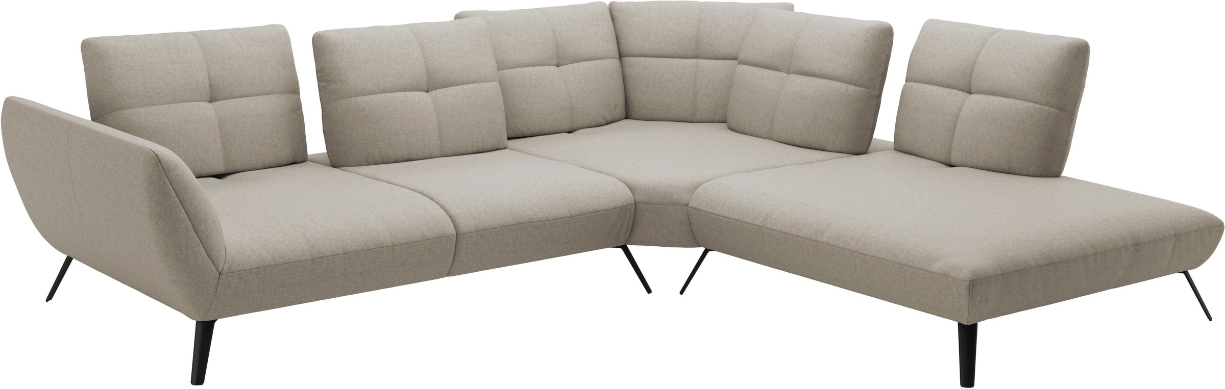 Places of Style Ecksofa »Mikado L-Form«, inkl. Sitztiefenverstellung und Armteilverstellung