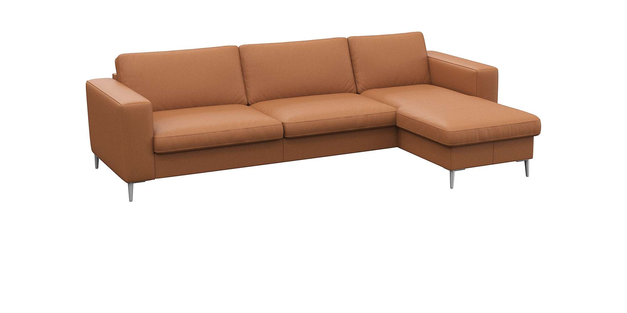 FLEXLUX Ecksofa "Fiore, super Sitzkomfort durch Kaltschaum im Sitz, L-Form" günstig online kaufen