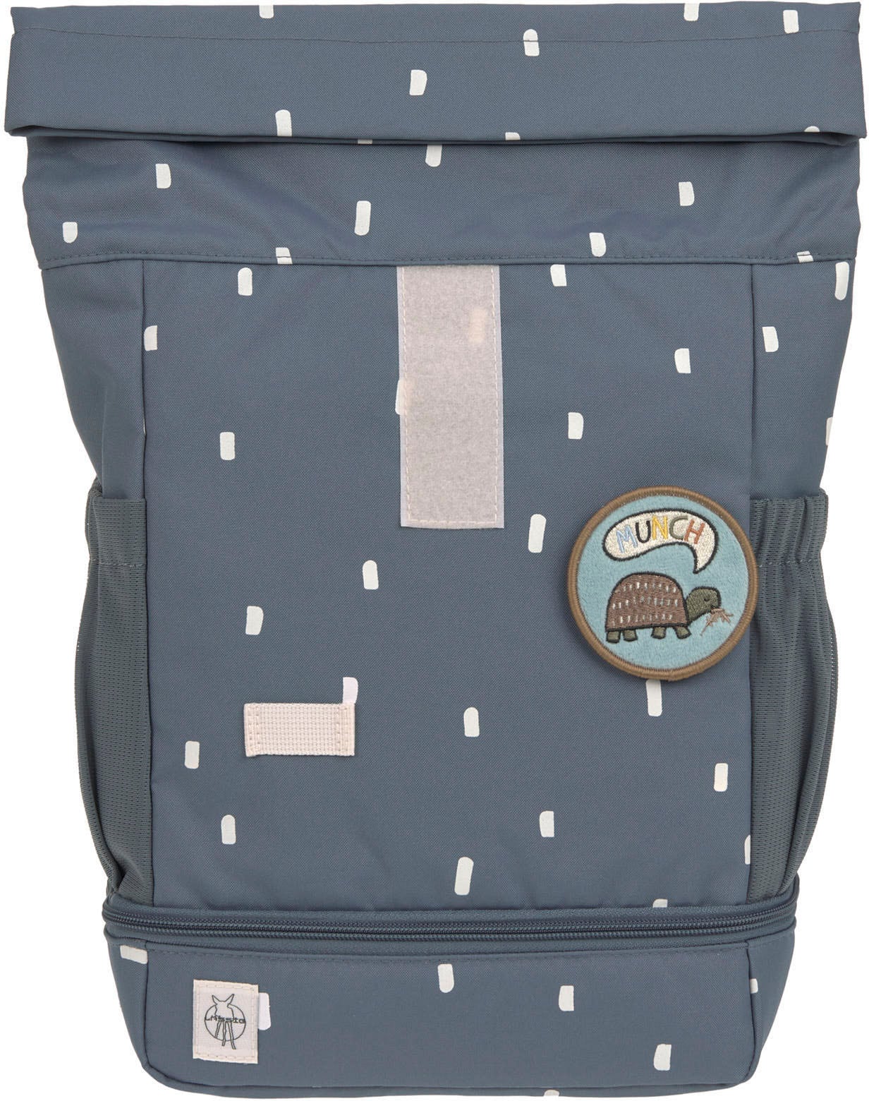 LÄSSIG Kinderrucksack »Happy Prints, Mini Rolltop, Midnight Blue«, Reflektoren