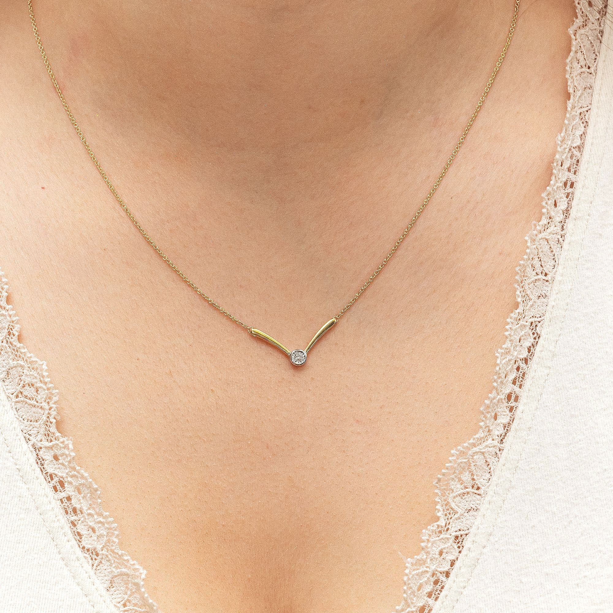 Diamonds by Ellen K. Collierkettchen »Gold 375 mit Brillant 0,03ct.«