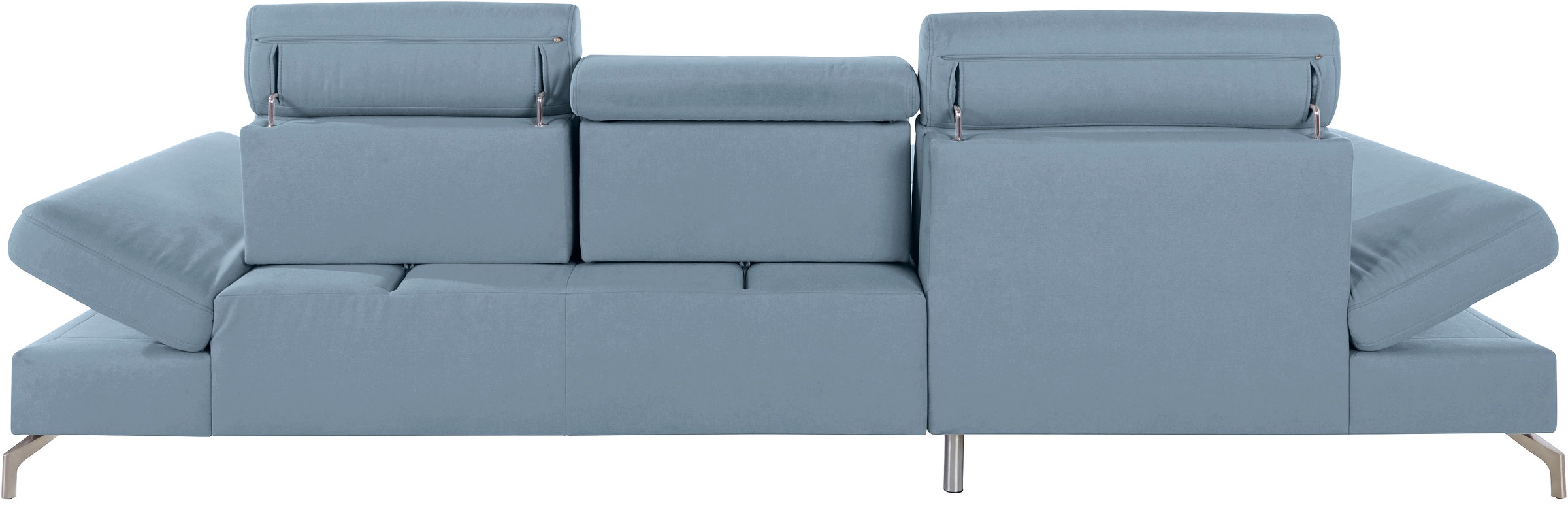 sit&more Ecksofa »Brisbane L-Form«, Fußhöhe 12 cm, inklusive Sitztiefen-, Armteil- und Kopfteilverstellung